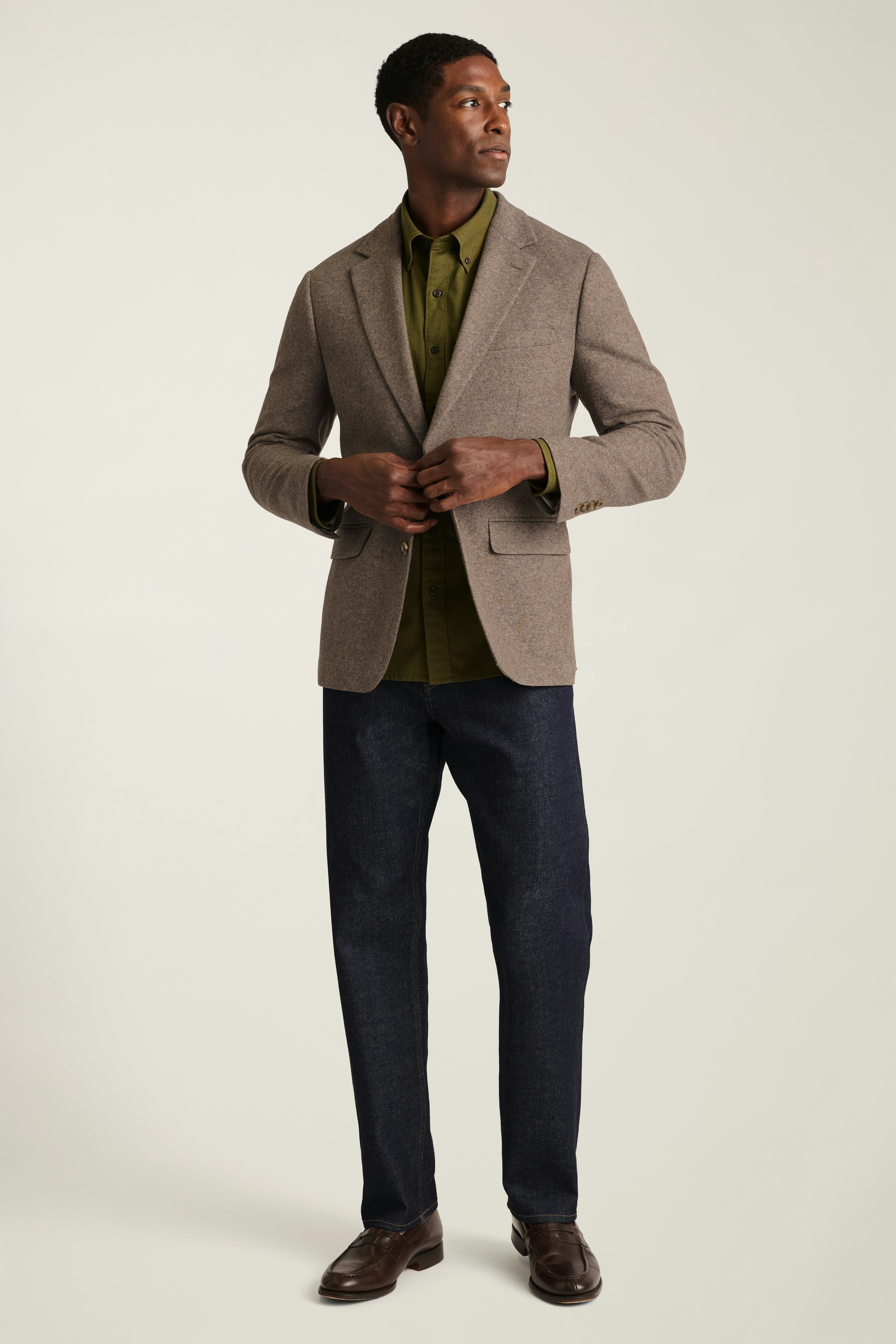 Jetsetter Knit Blazer mushroom brown