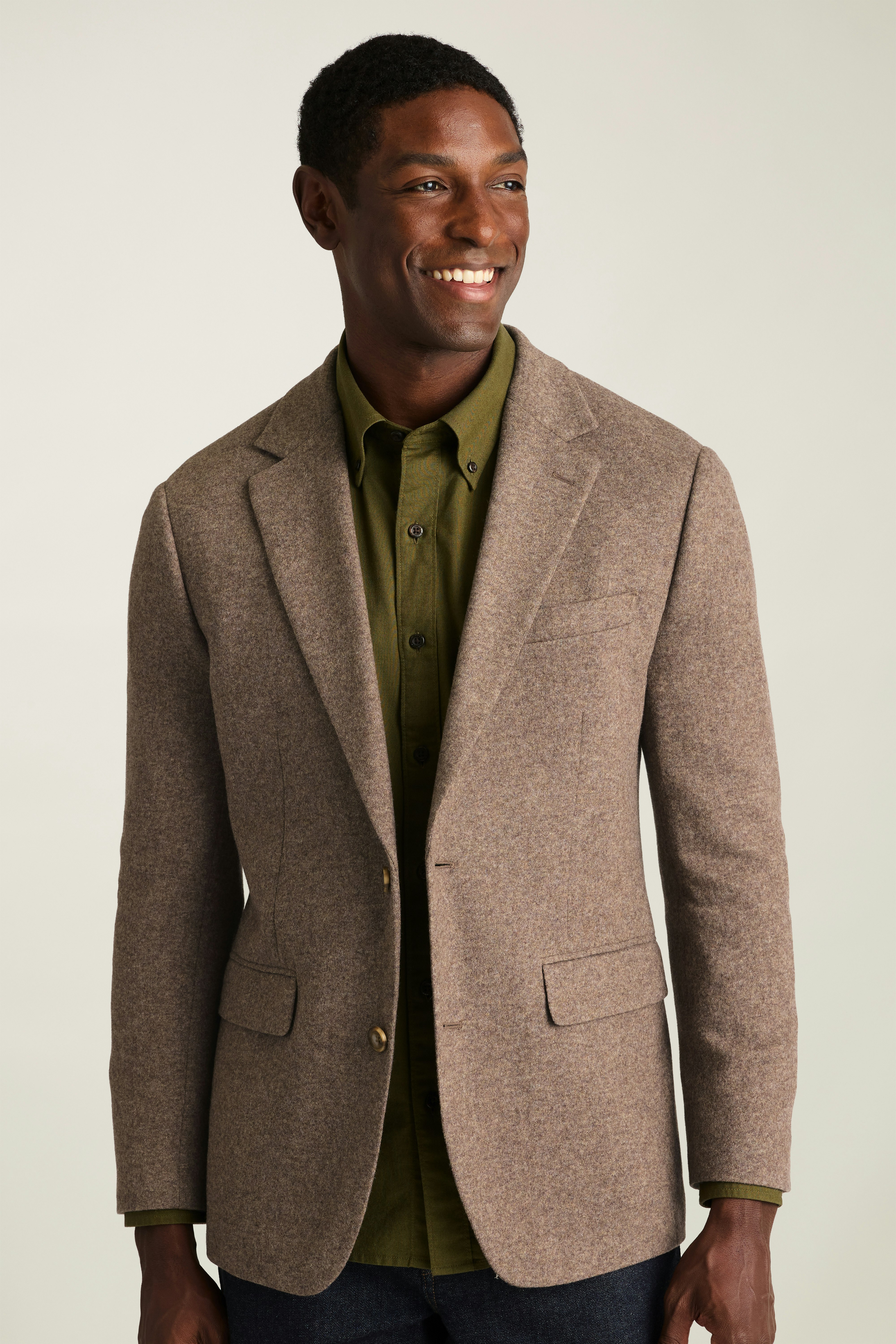 Jetsetter Knit Blazer mushroom brown