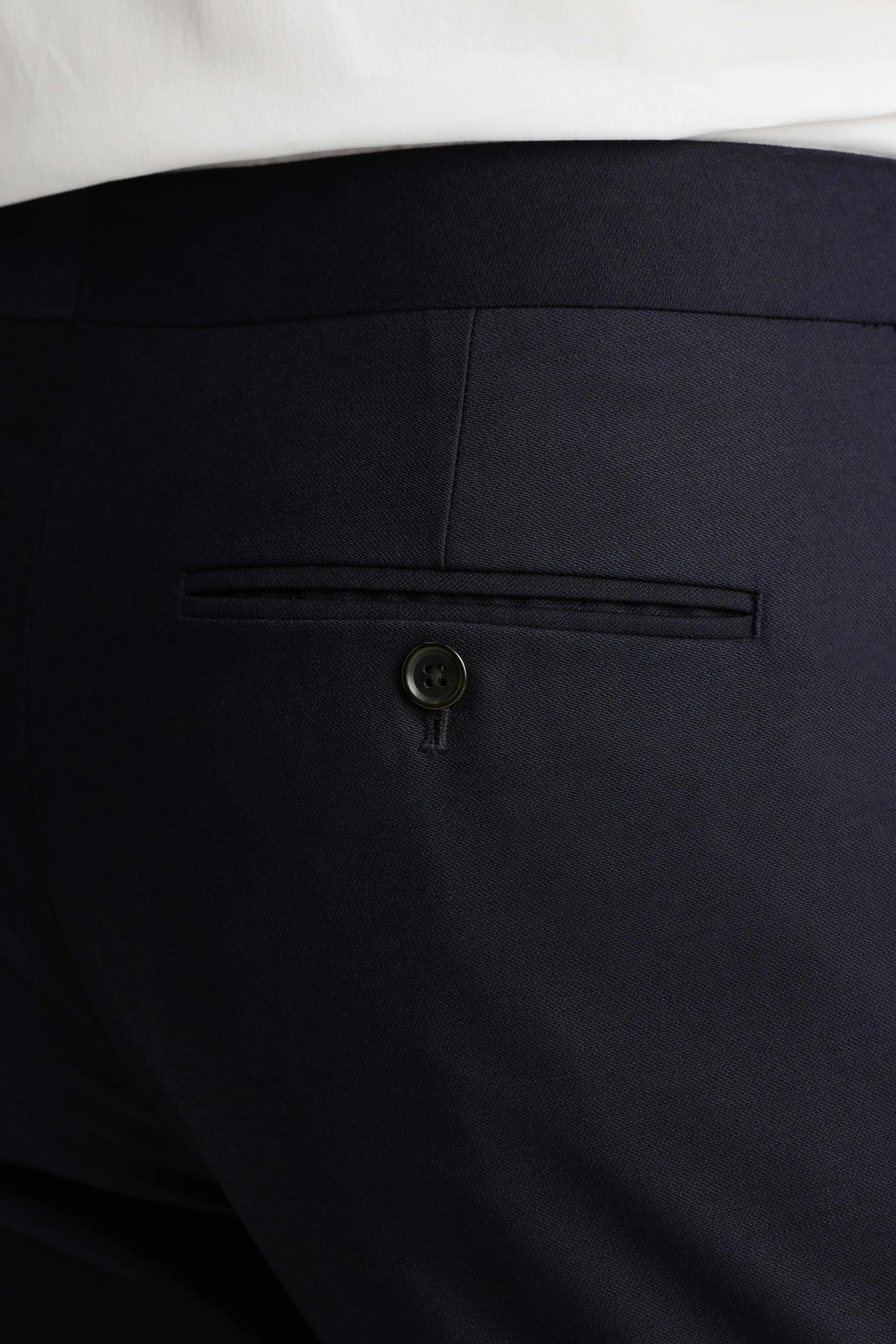 Empire Stretch Italian Wool Tuxedo Pant navy