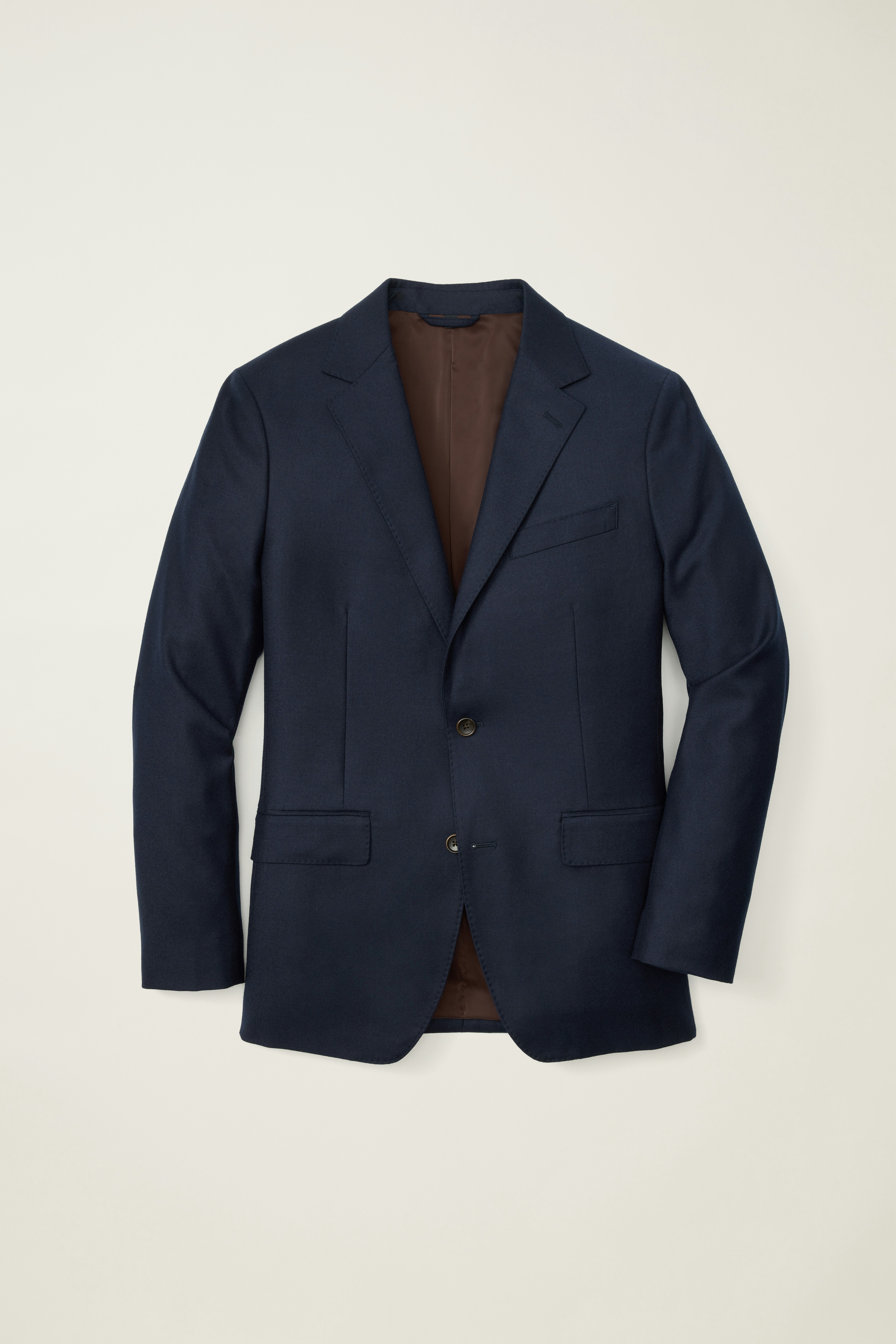 Jetsetter Italian Brushed Wool Blazer dark navy blue