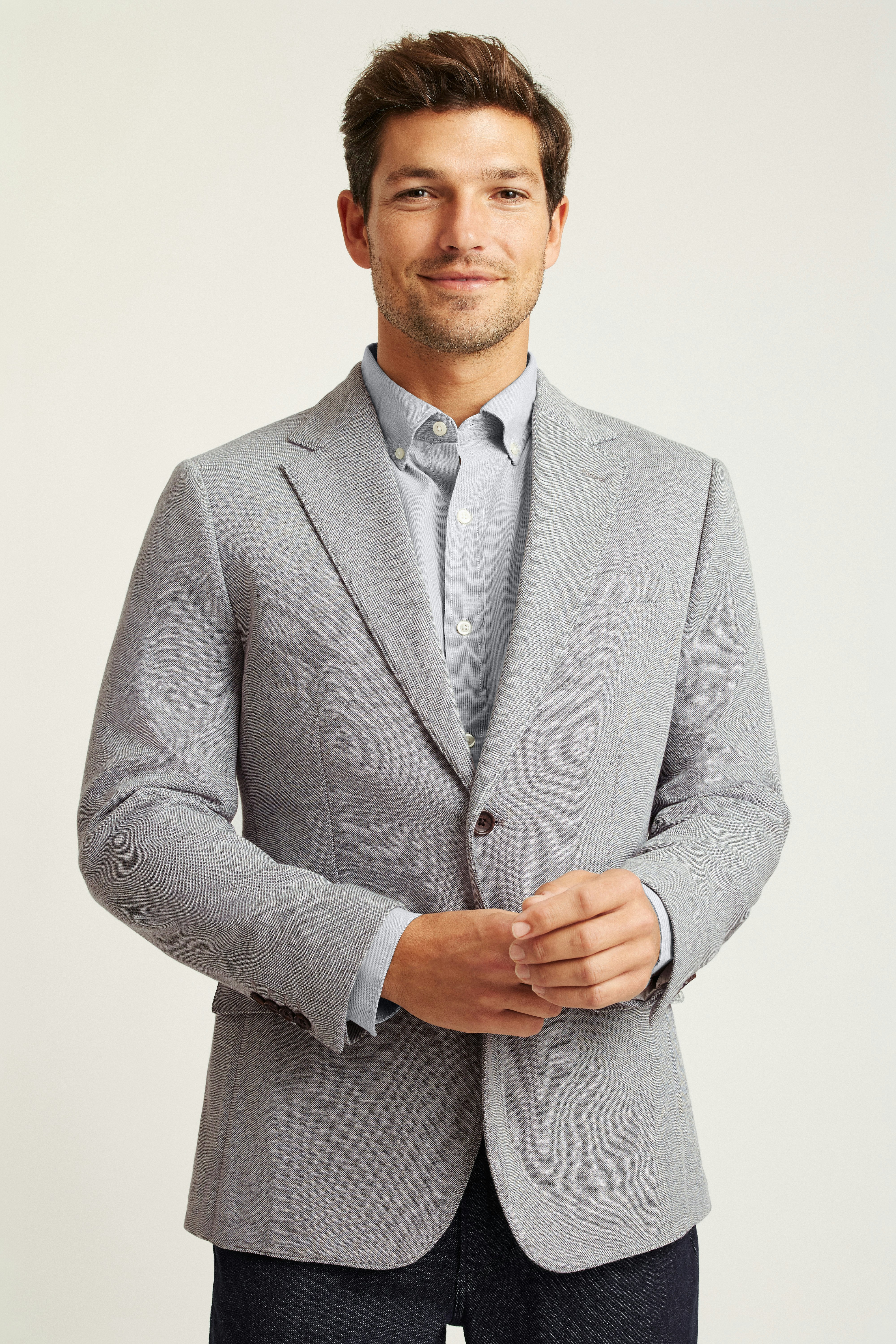 Jetsetter Knit Blazer light grey