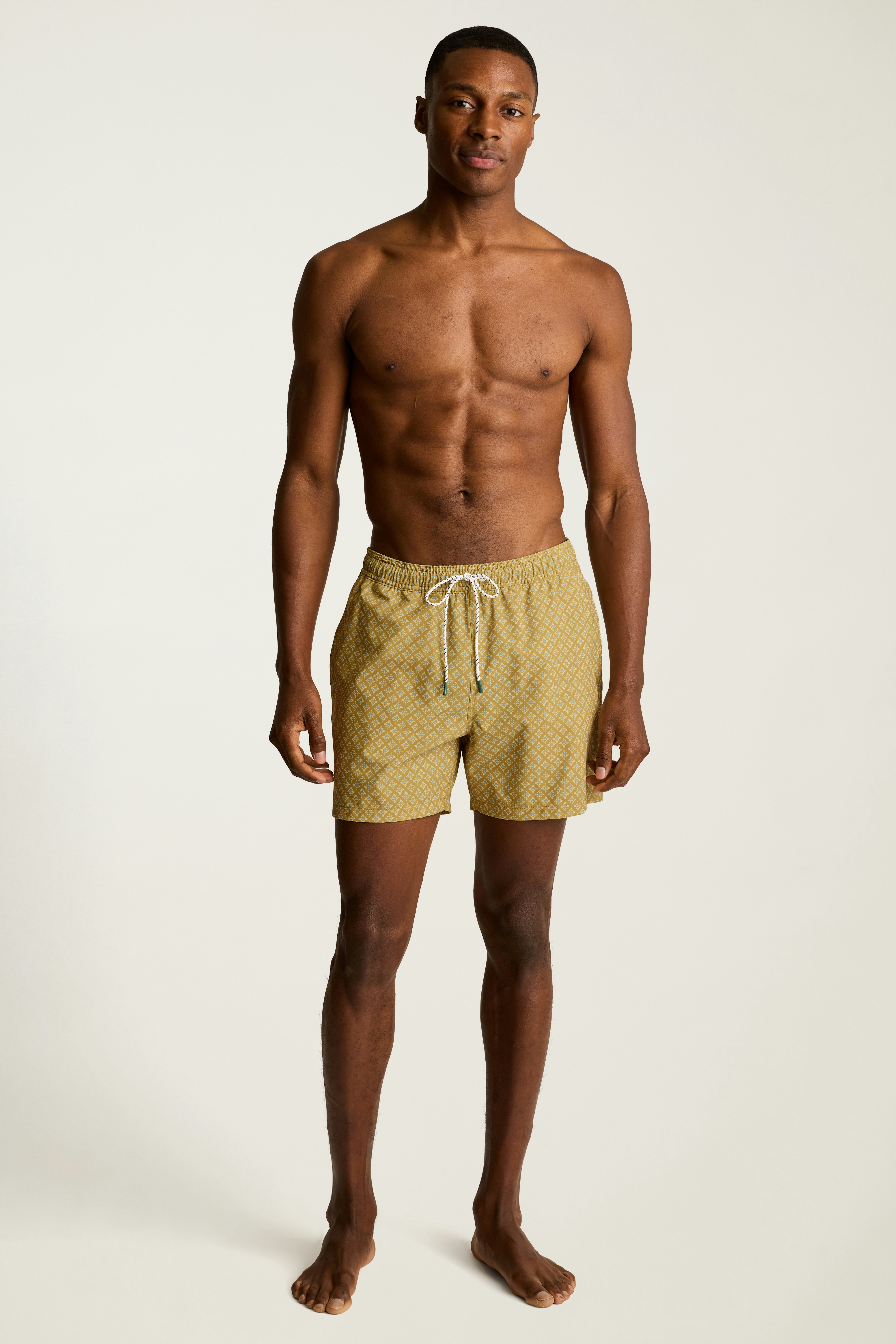 Riviera Swim Trunks gold tile