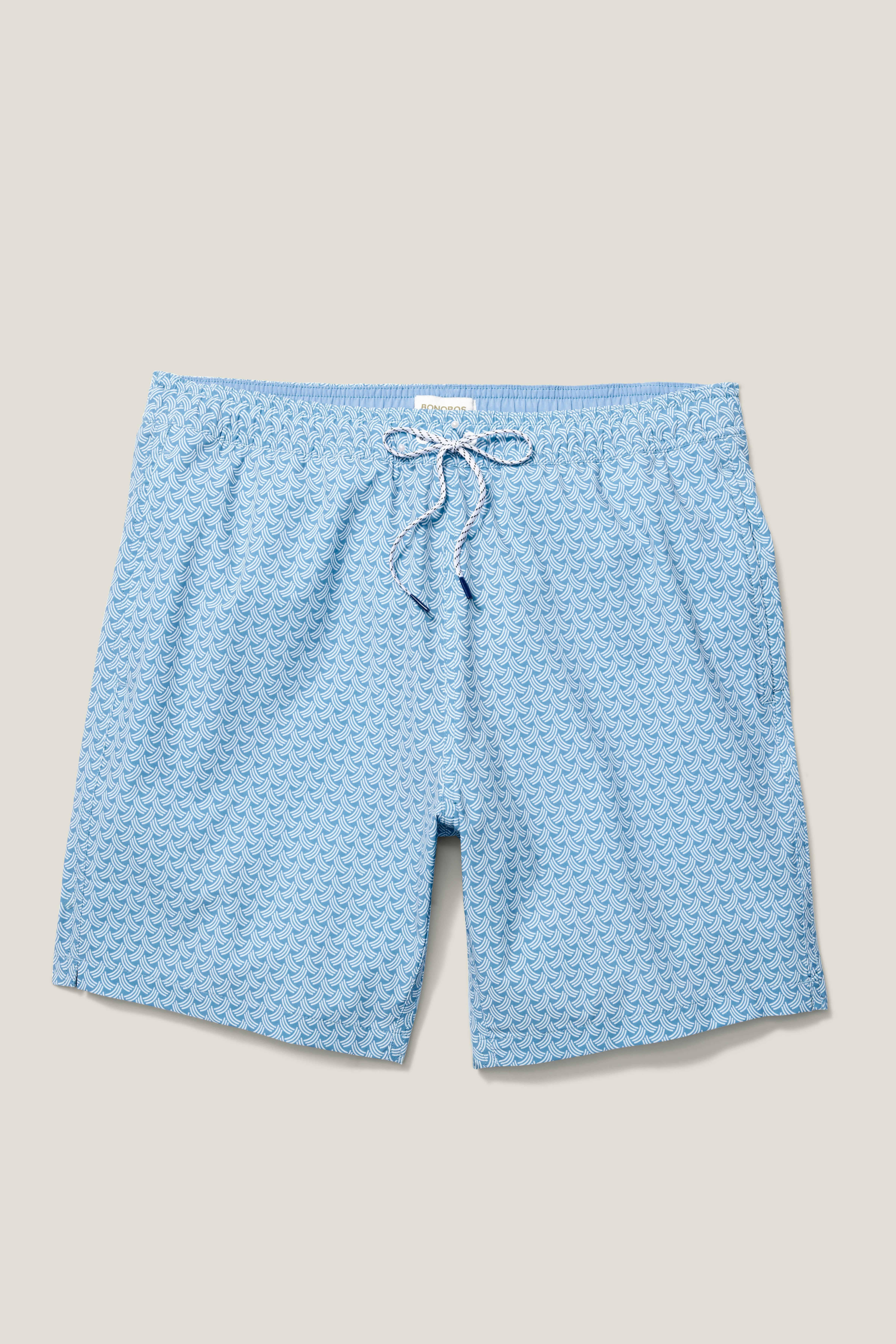 Riviera Swim Trunks light blue wave