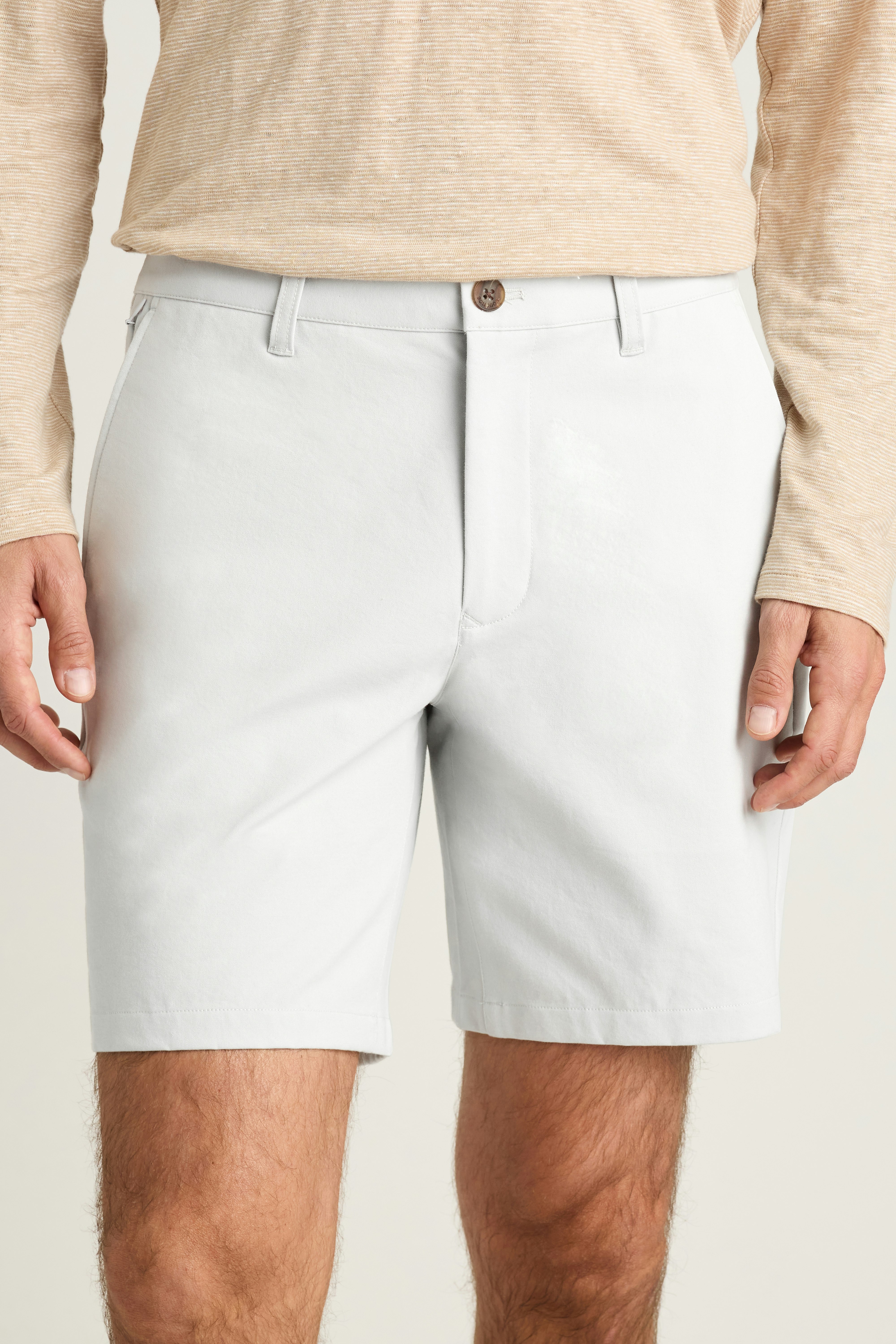 The Chino Short 2.0 oyster grey