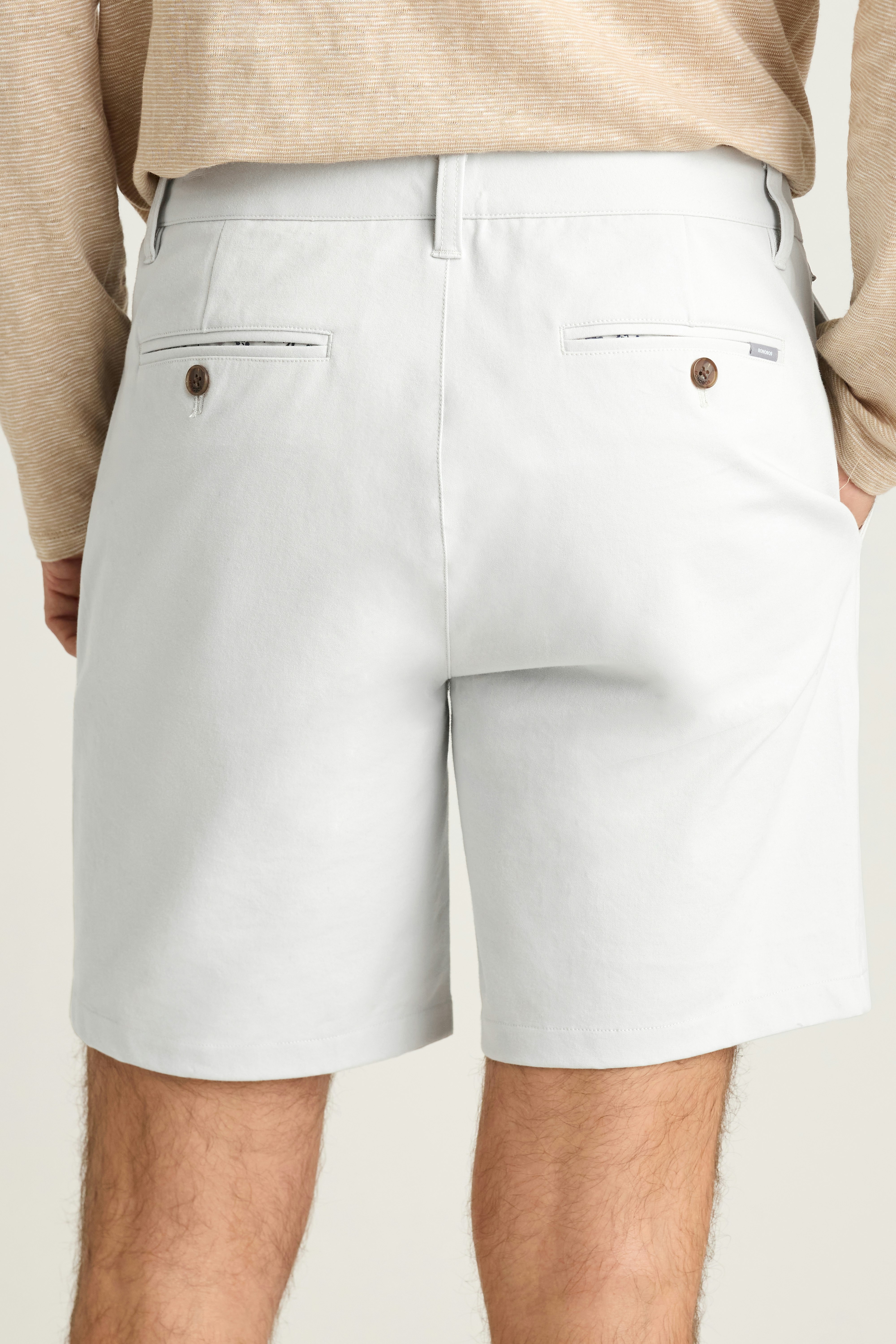 The Chino Short 2.0 oyster grey