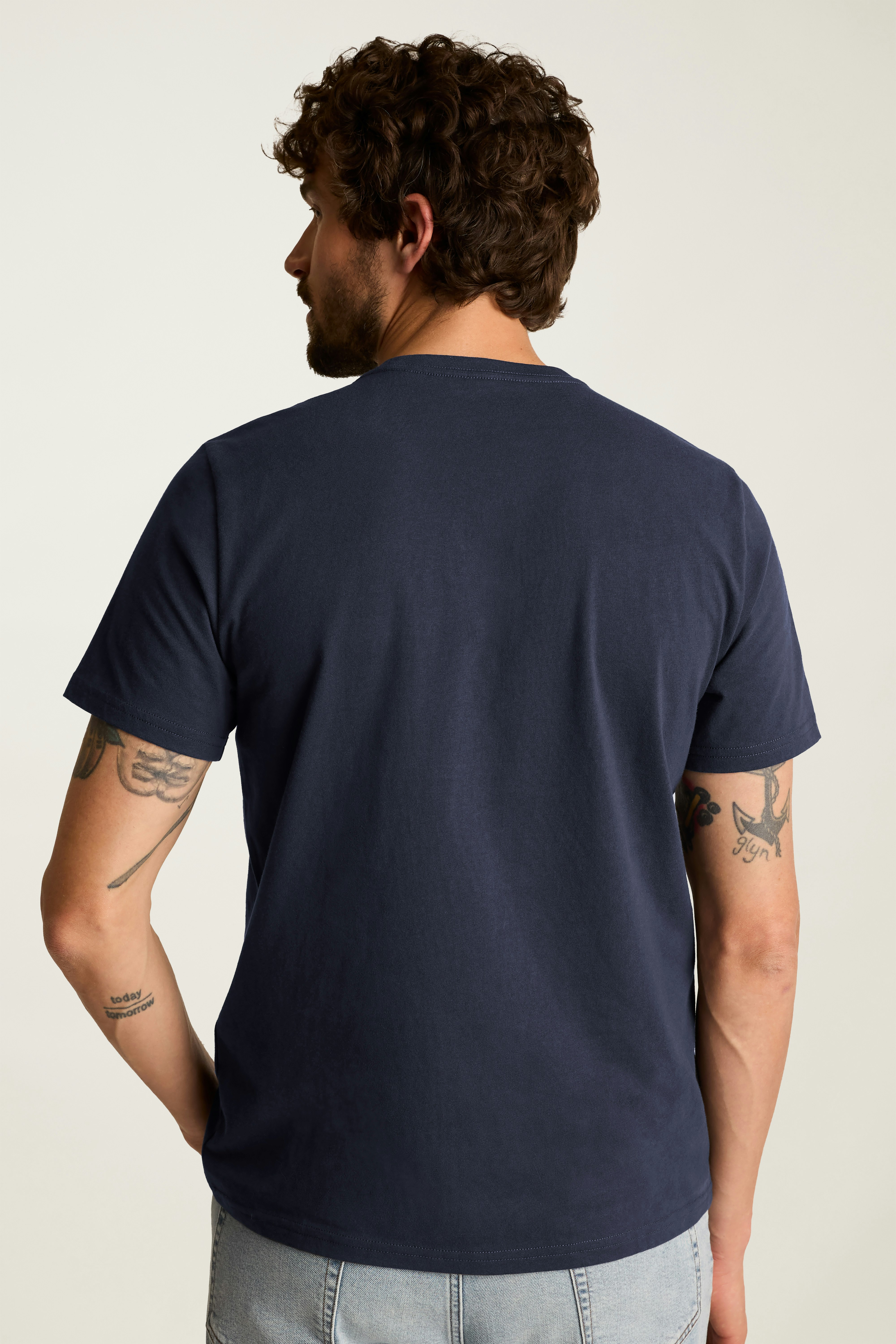 Forever Soft Cotton Pocket Tee navy
