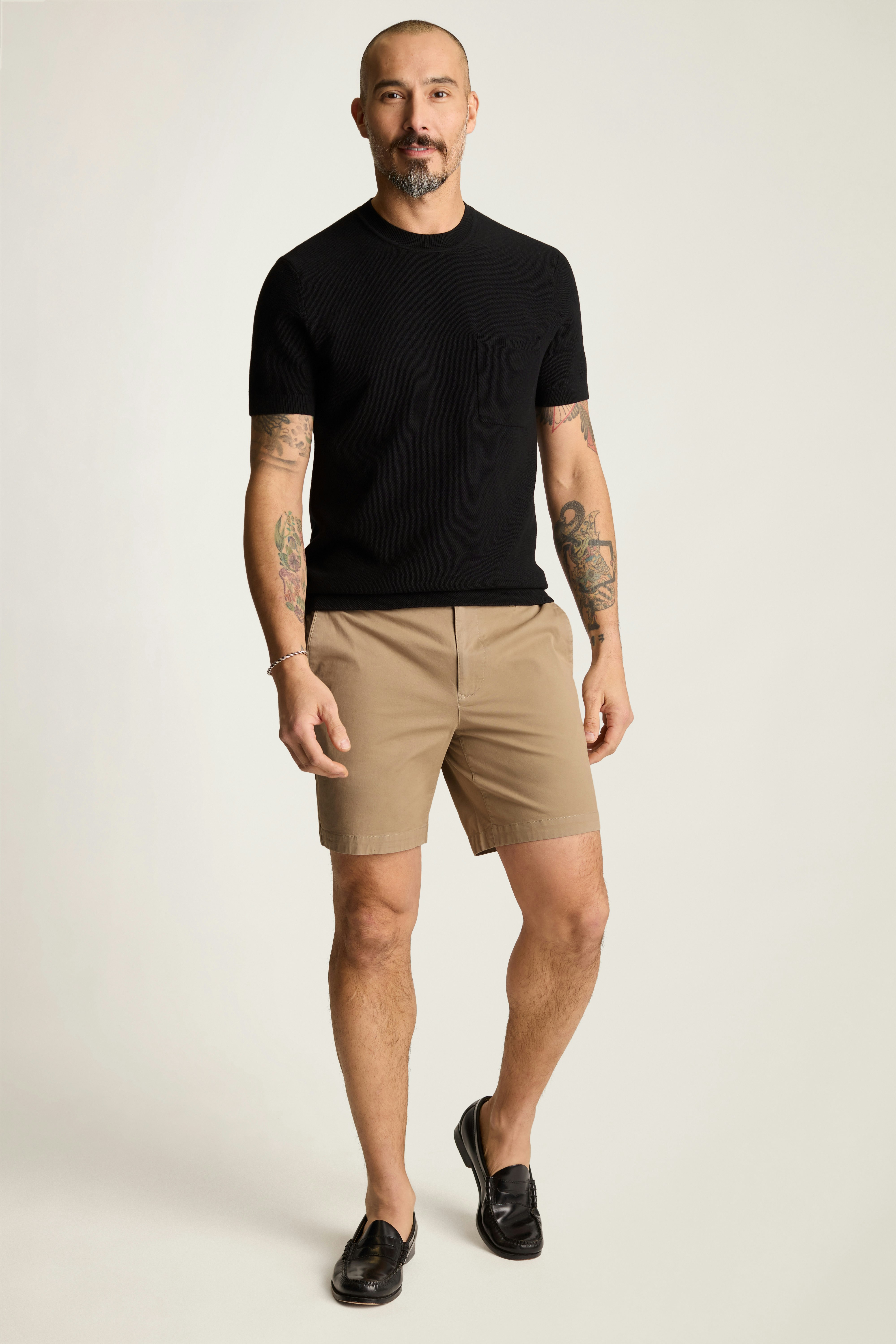 Lightweight Chino Short wooden brown