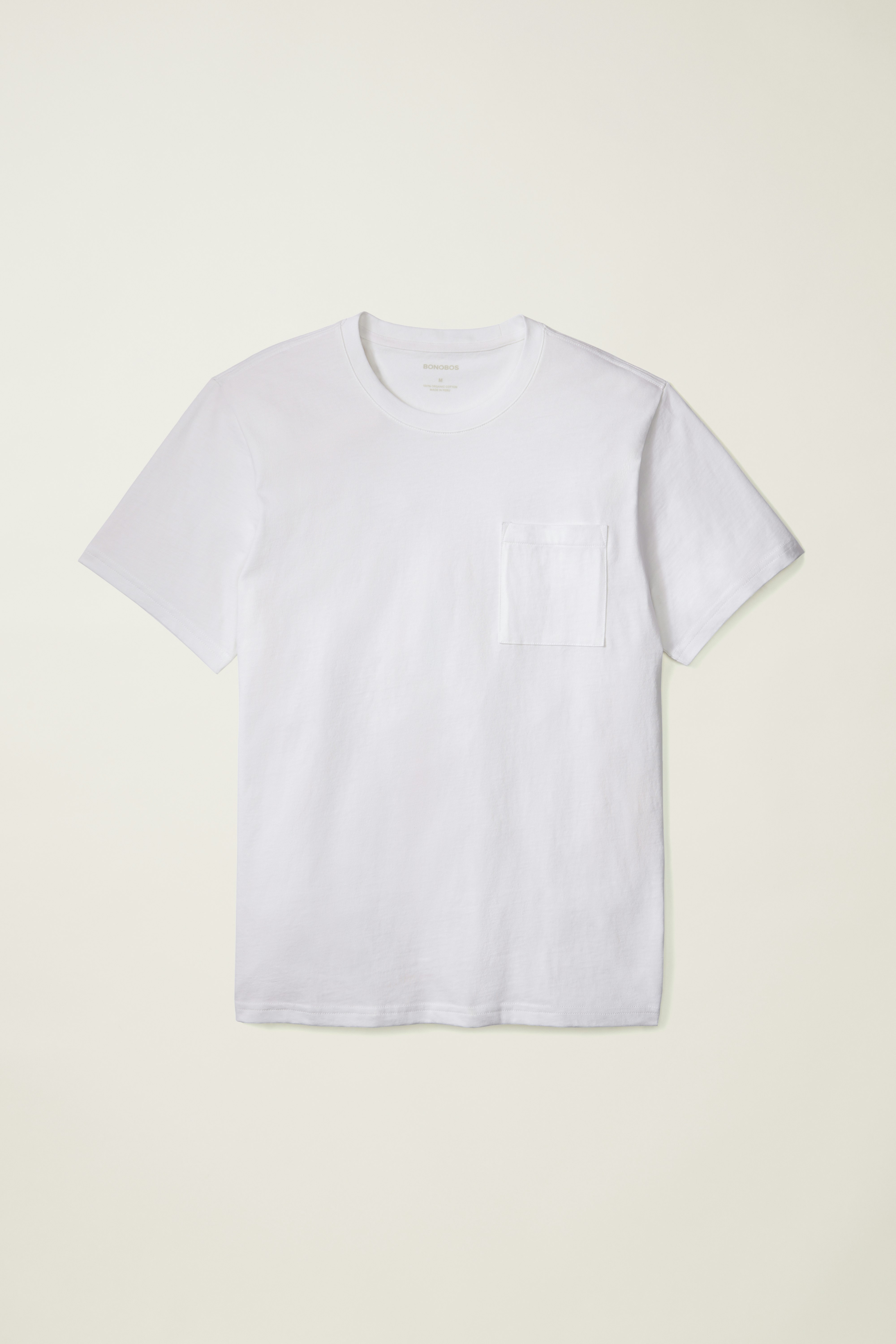 Forever Soft Cotton Pocket Tee white