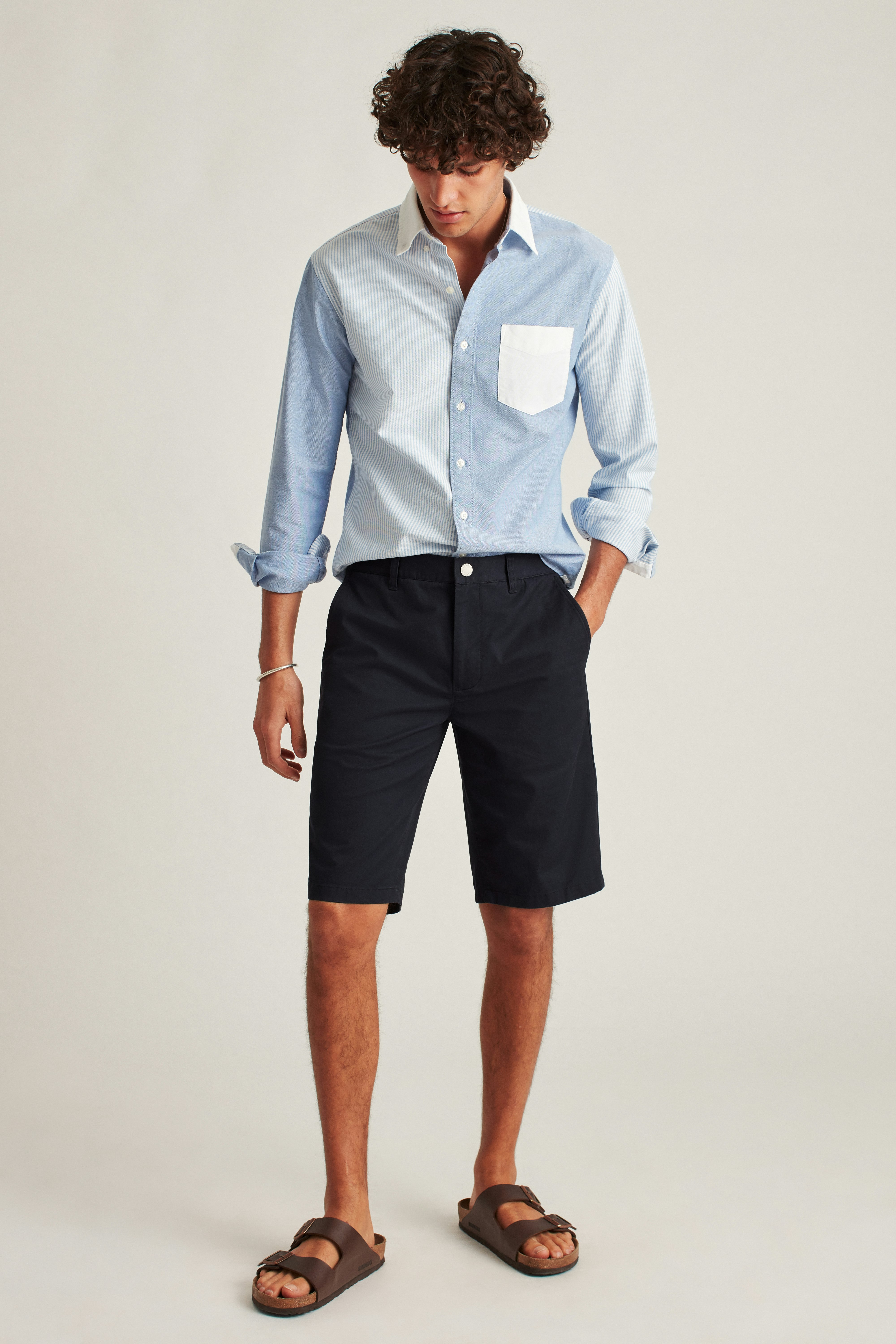 Stretch Washed Chino Shorts navy