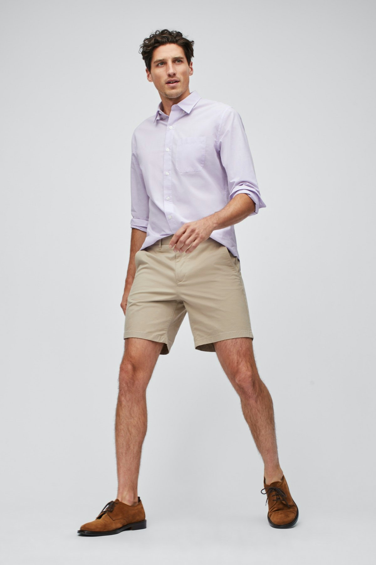 Stretch Washed Chino Shorts khaki