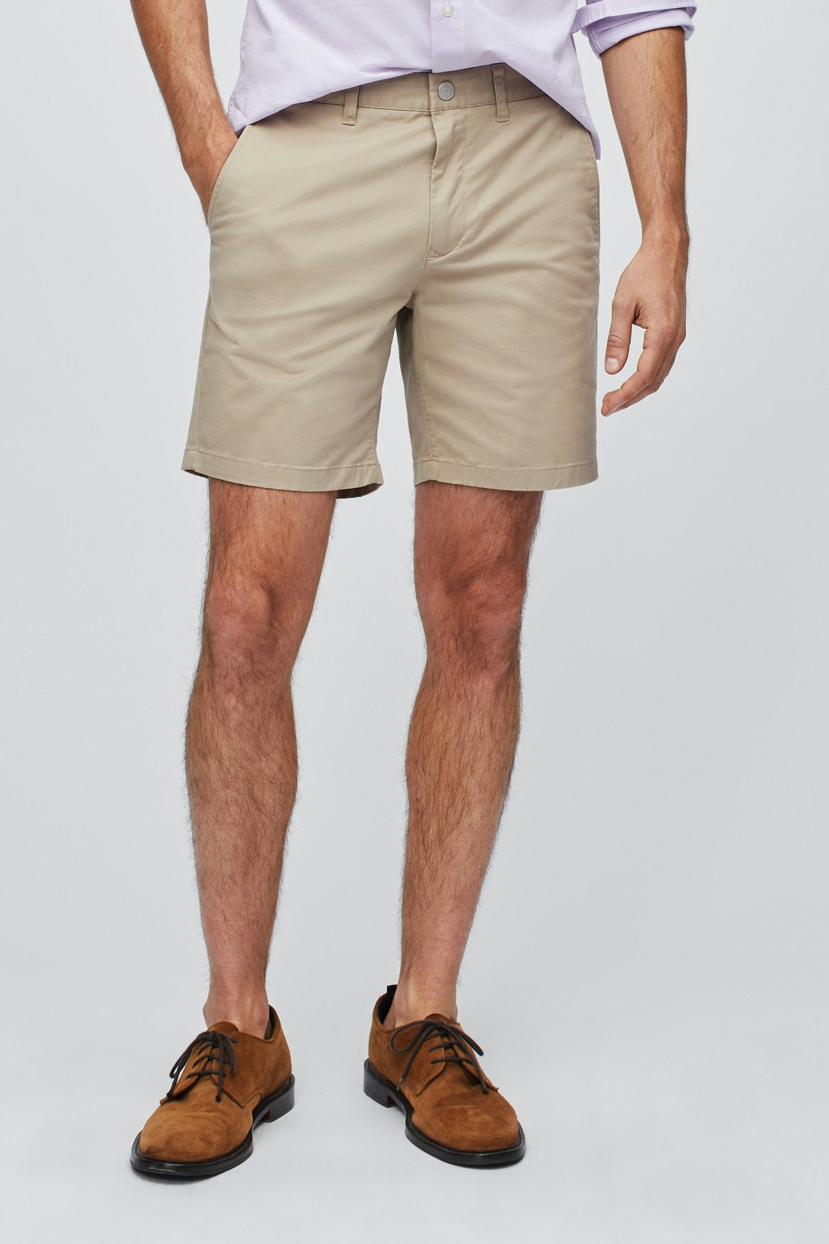 Stretch Washed Chino Shorts khaki