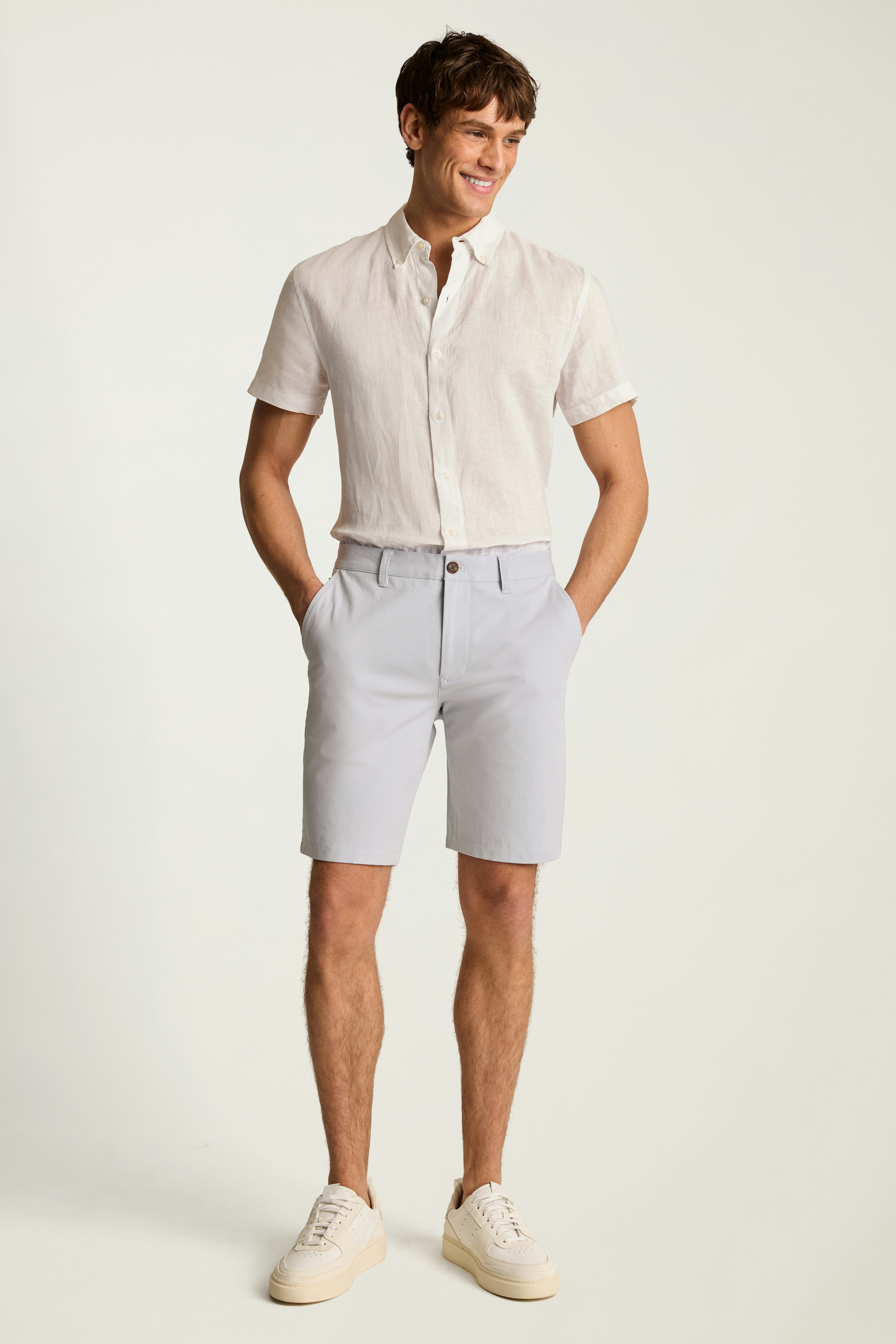 The Chino Short 2.0 pearl grey