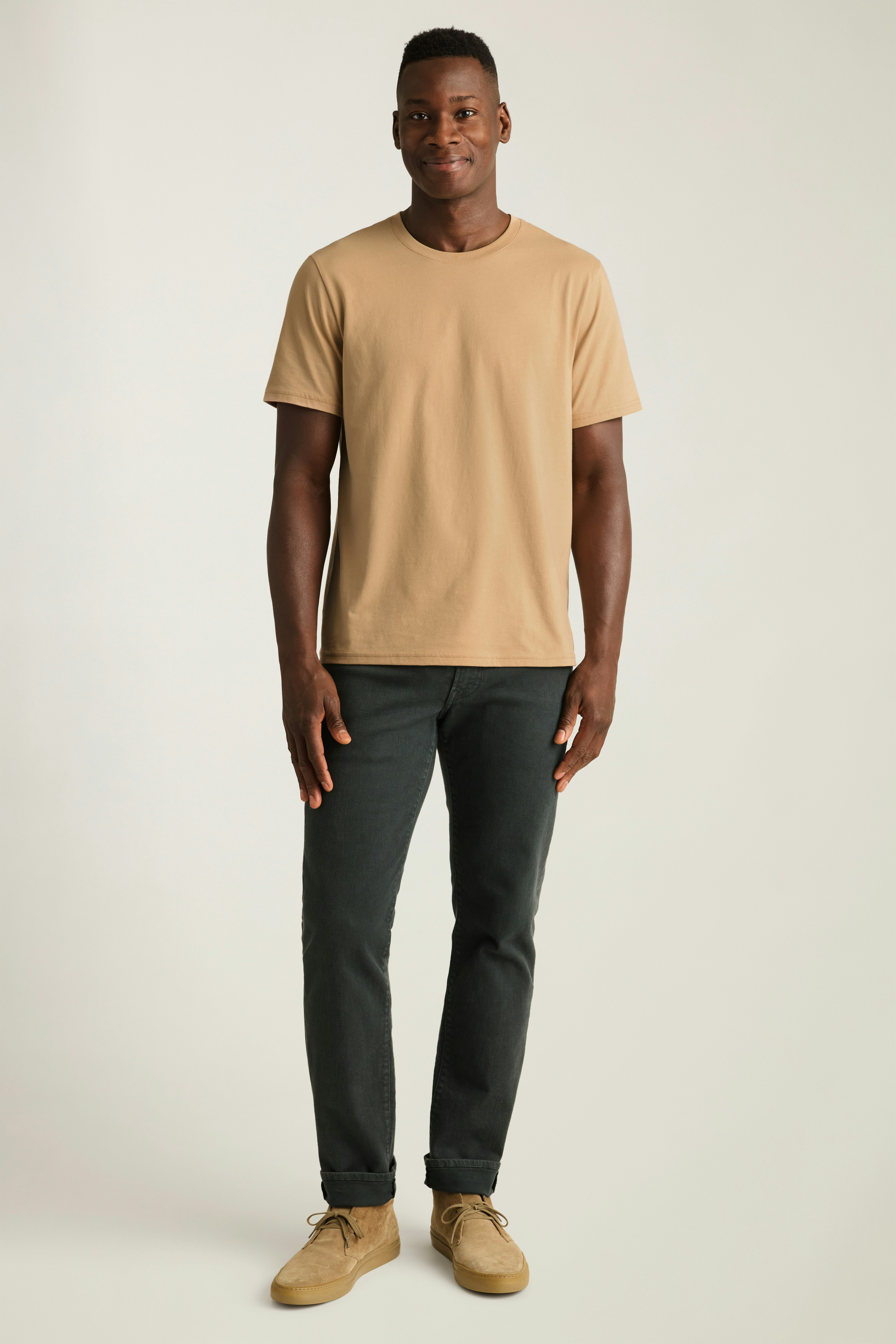 Forever Soft Cotton Tee beige