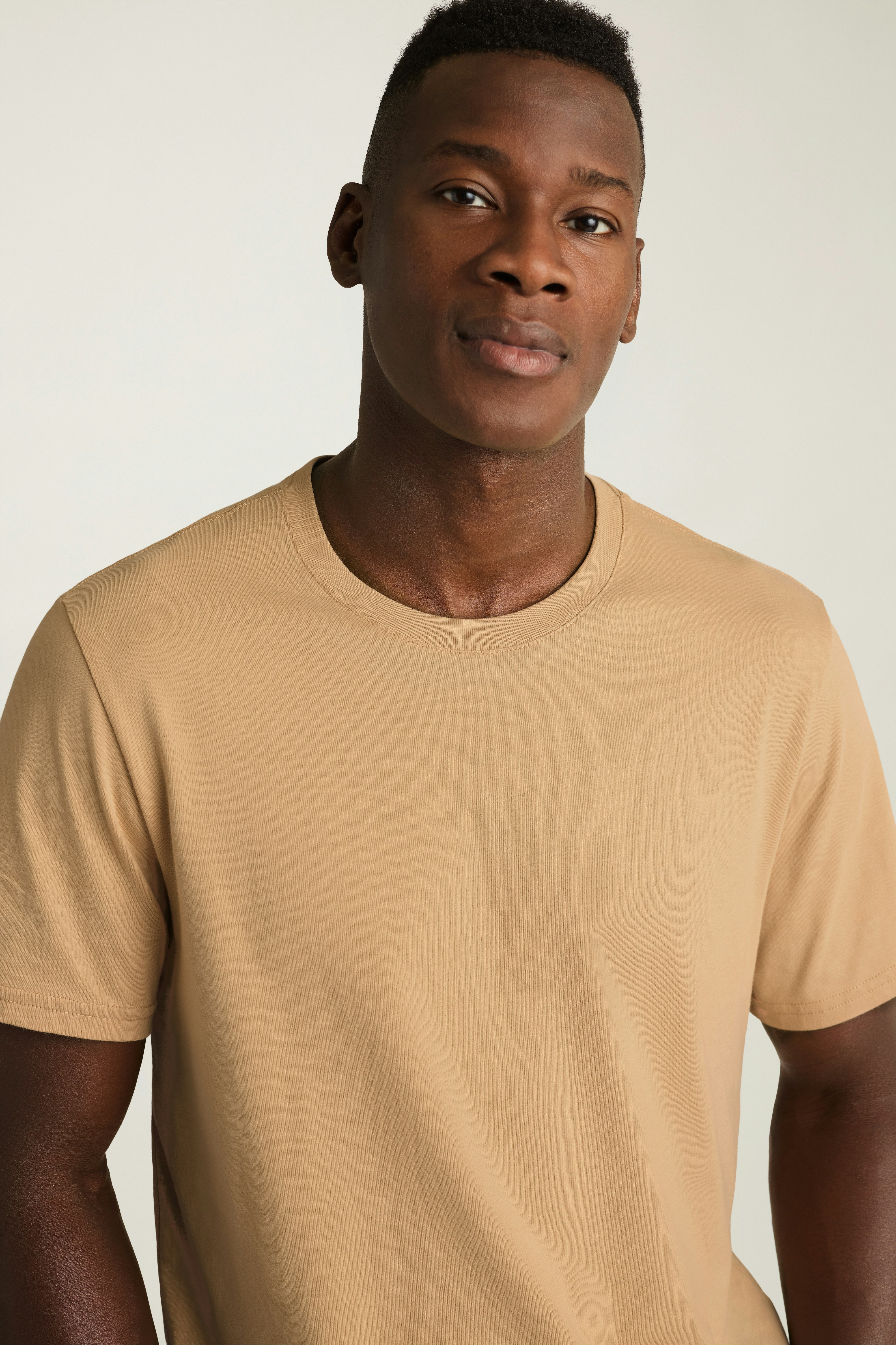 Forever Soft Cotton Tee beige