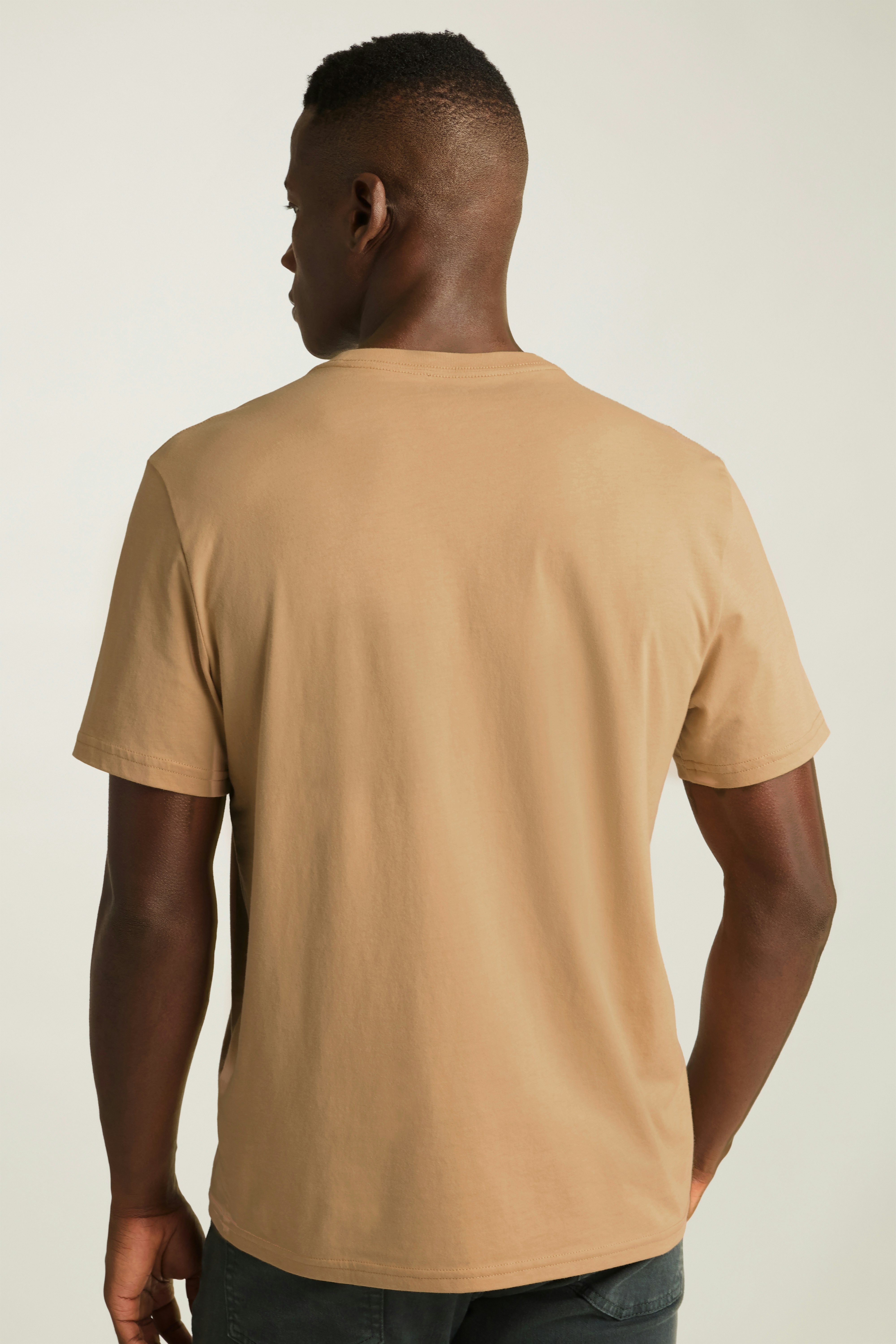 Forever Soft Cotton Tee beige