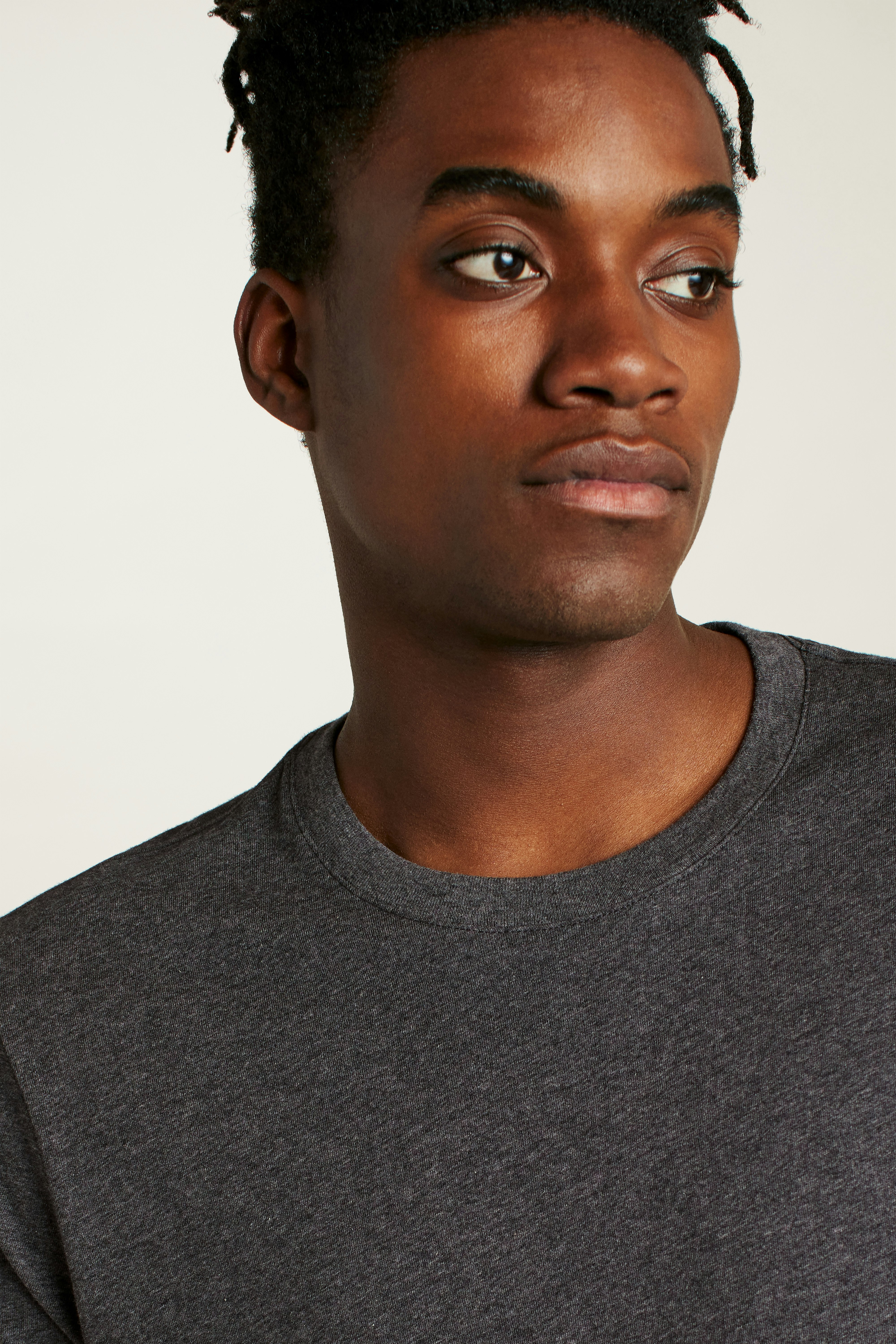 Forever Soft Cotton Tee heather charcoal