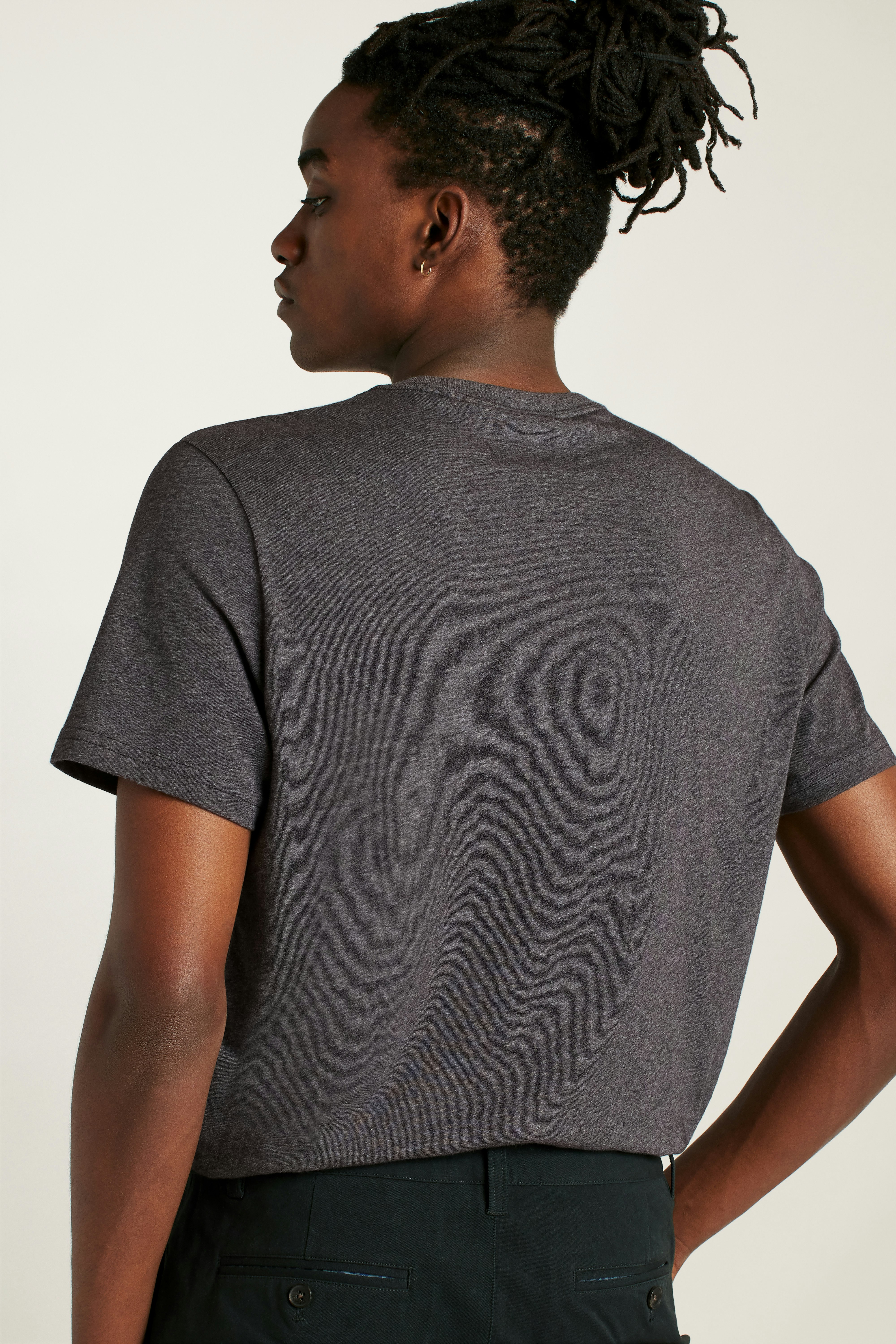 Forever Soft Cotton Tee heather charcoal