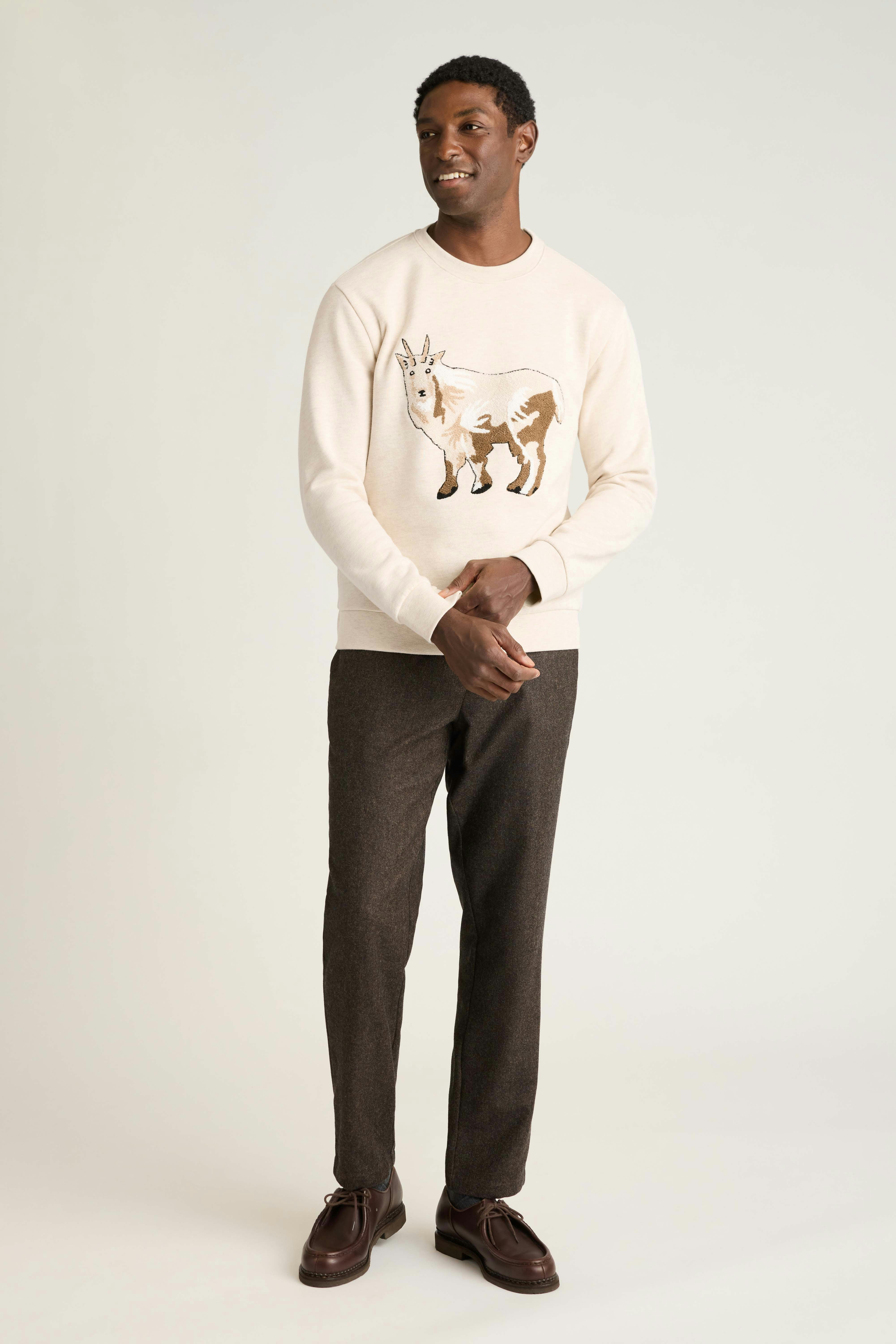 Critter Supersoft Fleece Crew the goat critter