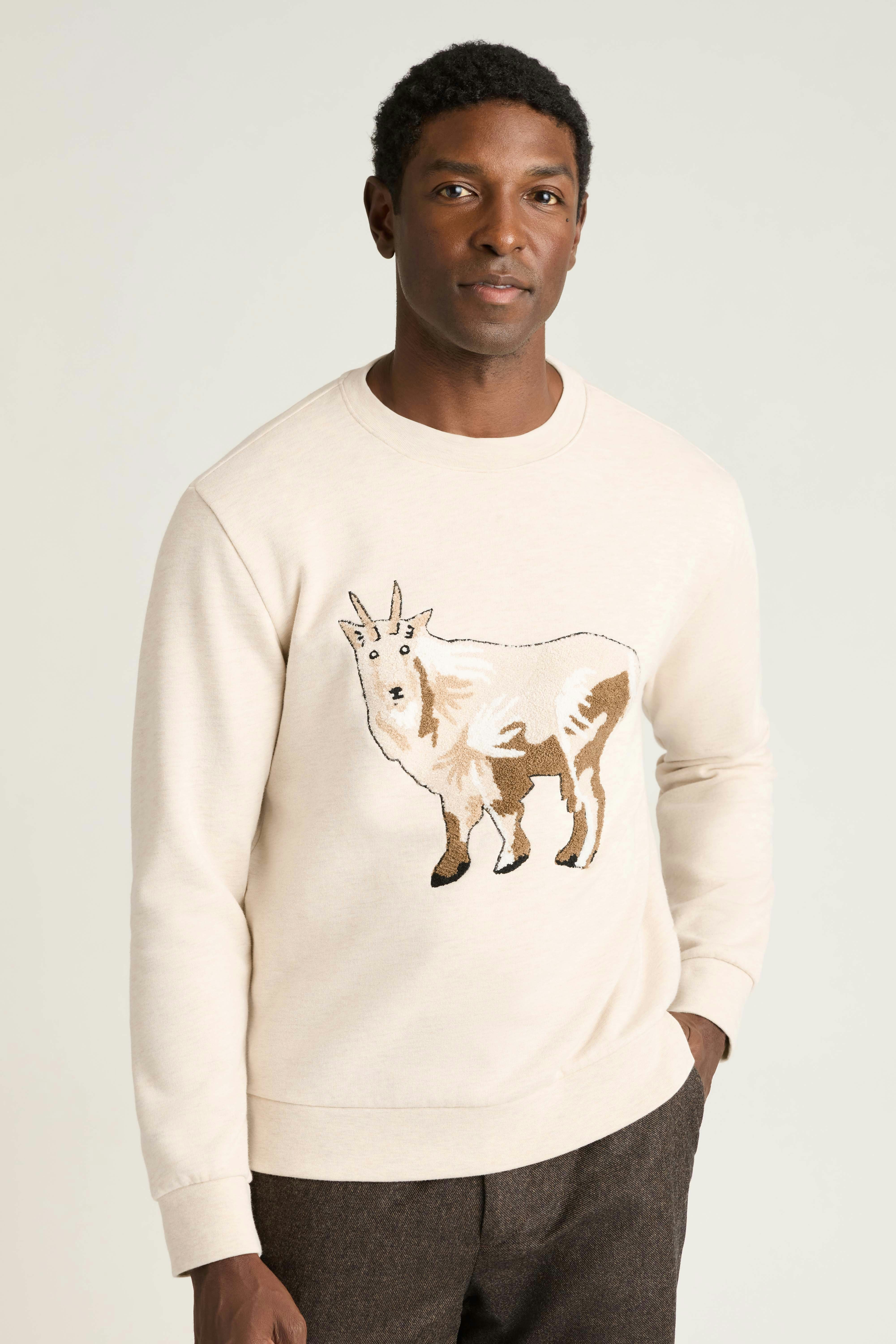 Critter Supersoft Fleece Crew the goat critter