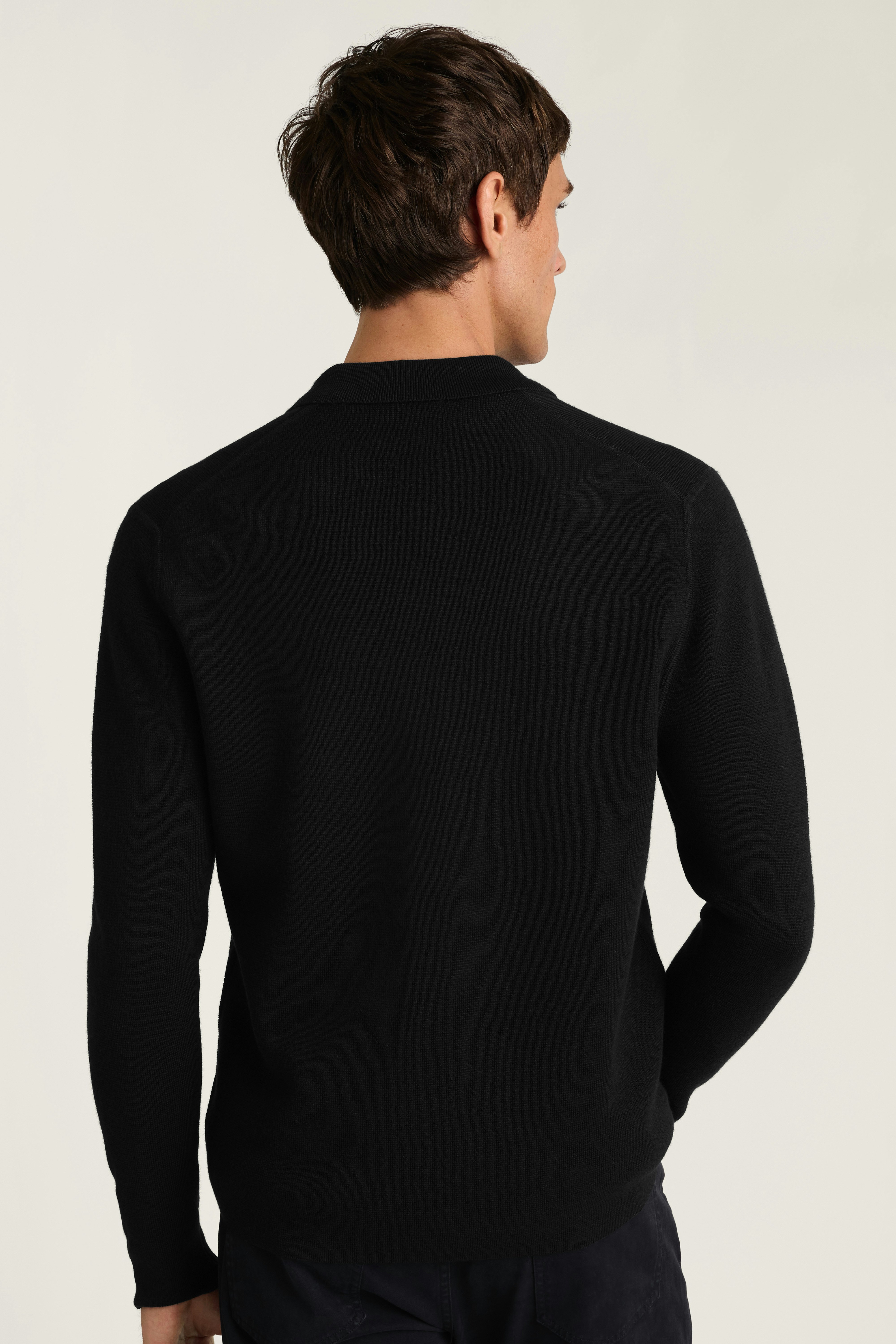Merino Sweater Bomber black