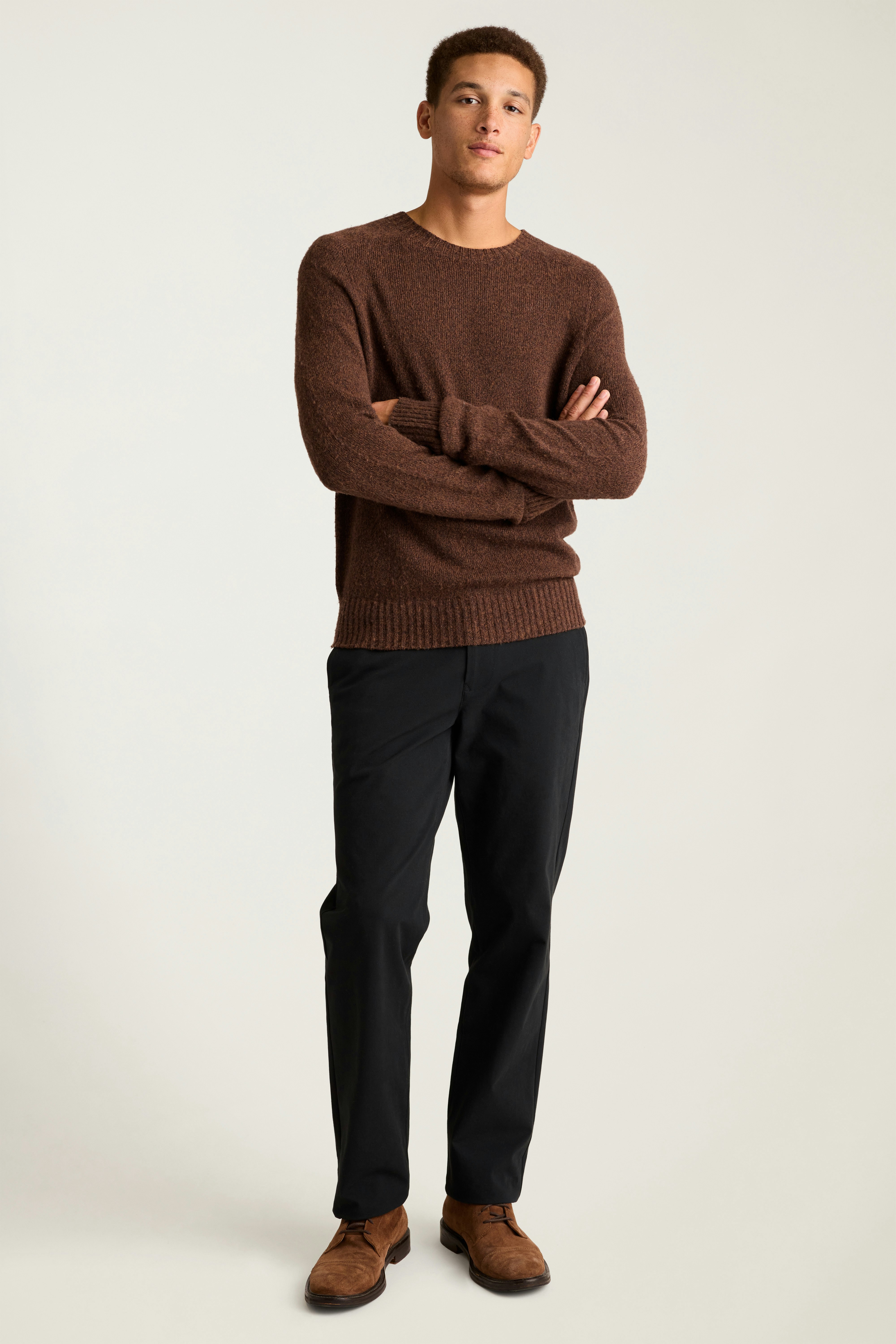 Brushed Wool Sweater brown