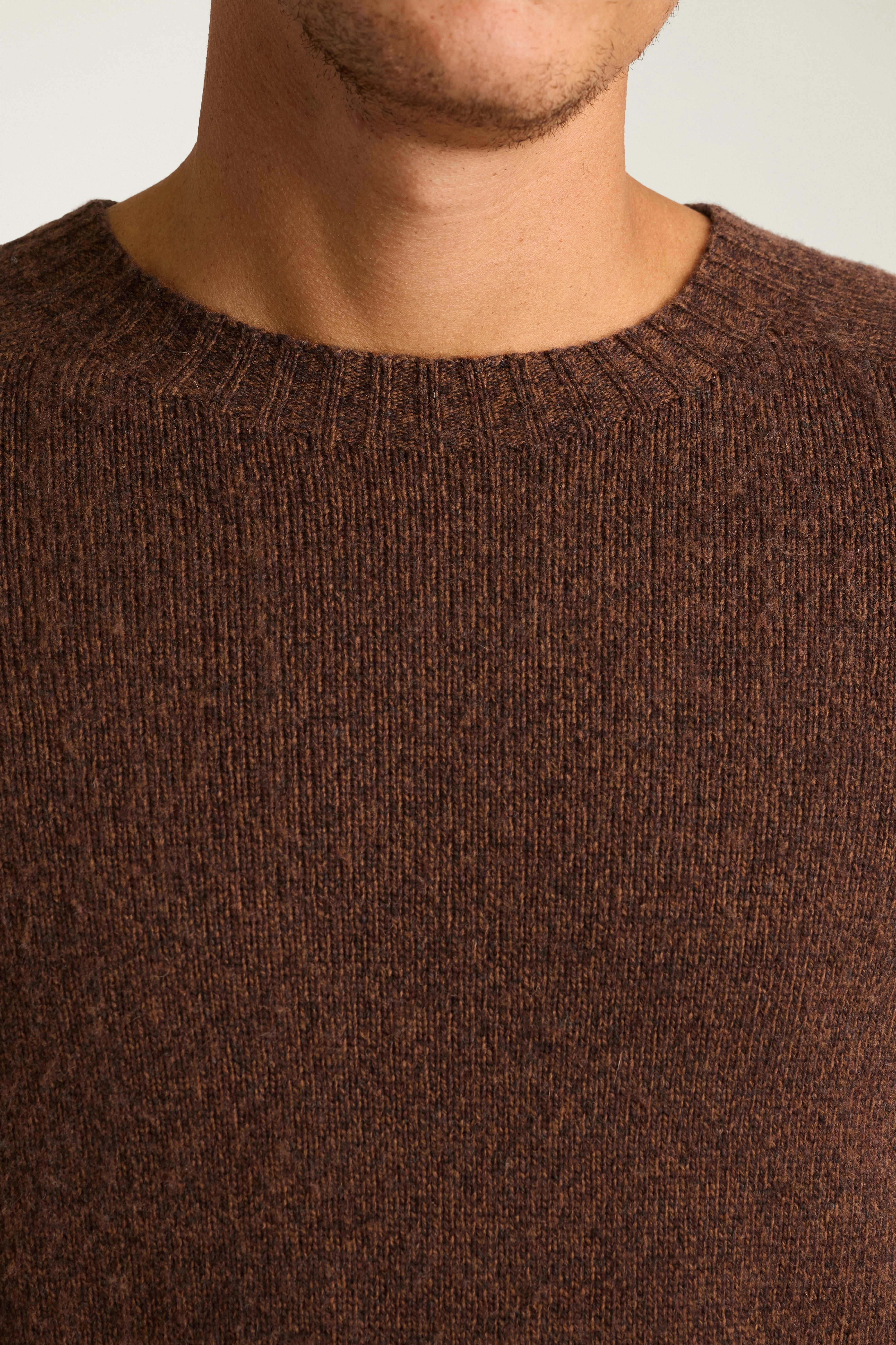 Brushed Wool Sweater brown