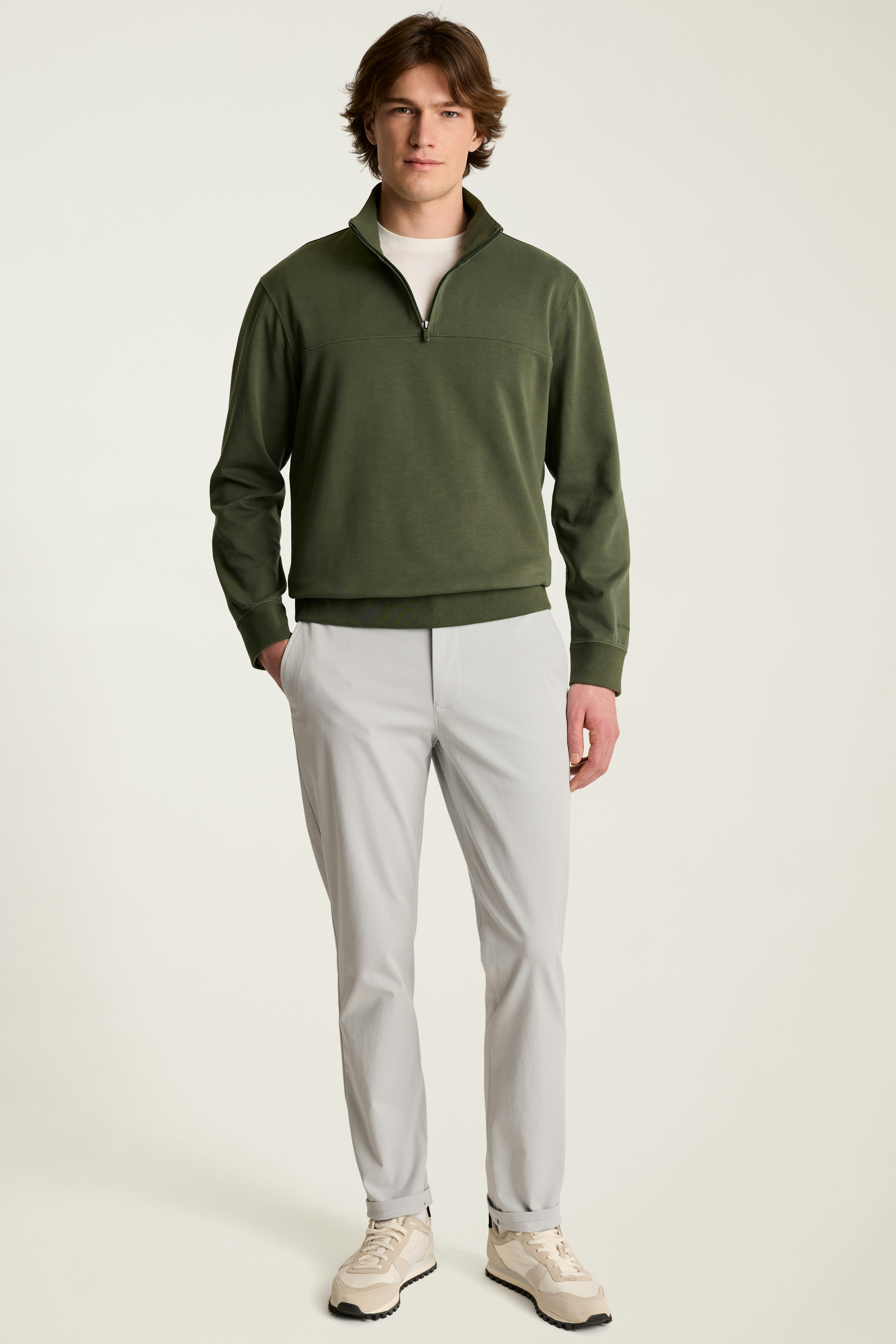 Soho Quarter Zip dark green