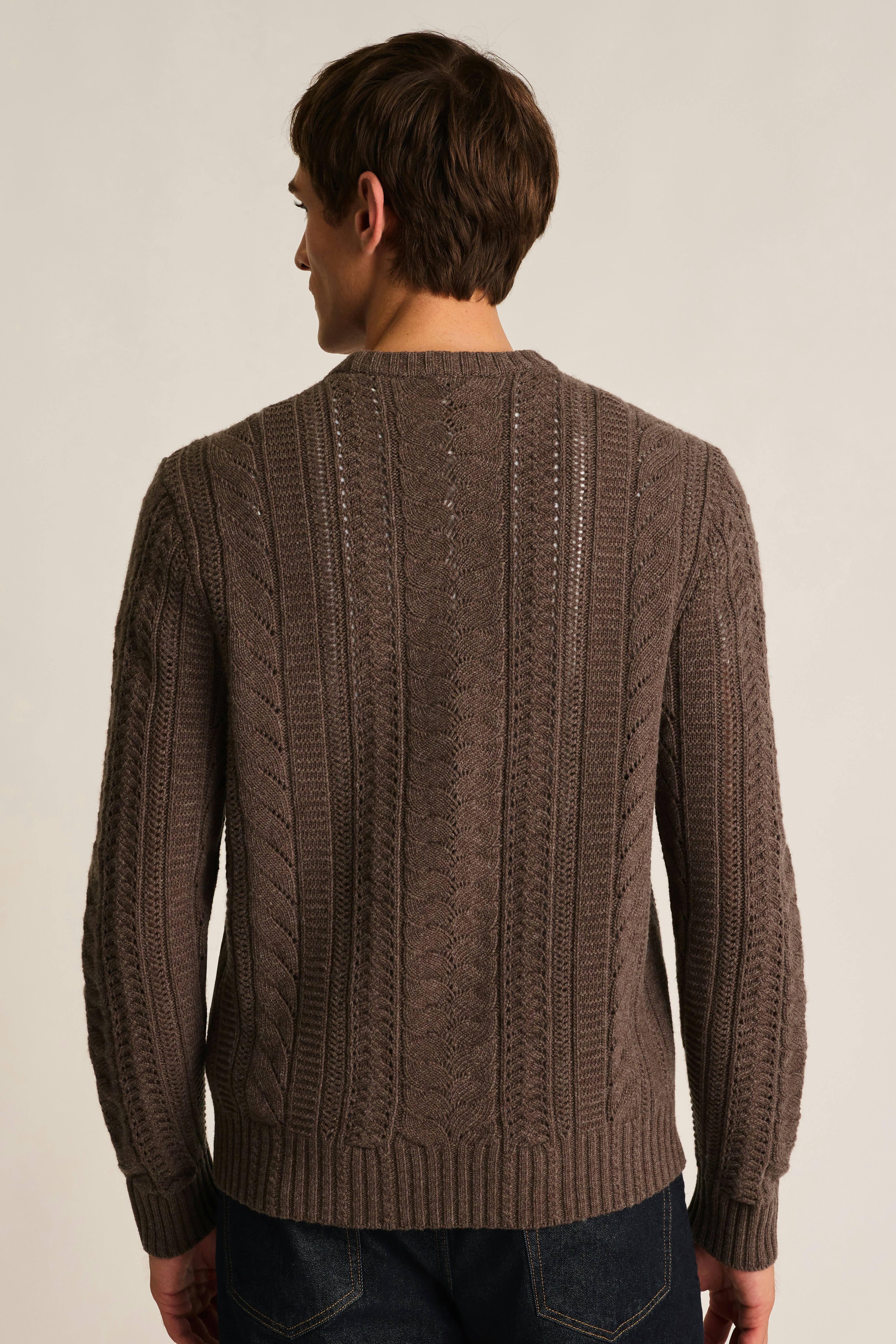 Merino Cable Sweater cocoa brown 4 Merino Cable Sweater cocoa brown