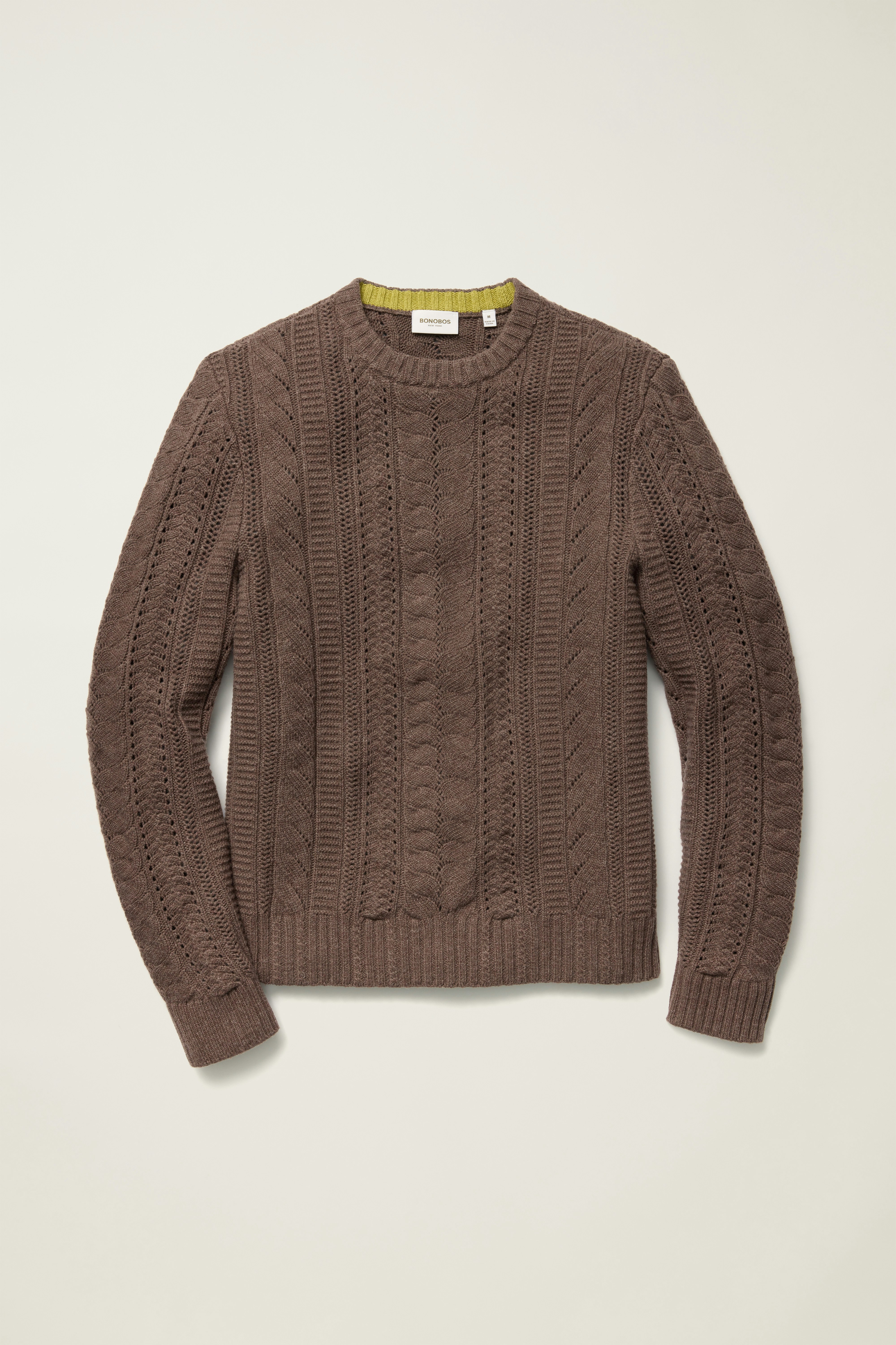 Merino Cable Sweater cocoa brown 5 Merino Cable Sweater cocoa brown