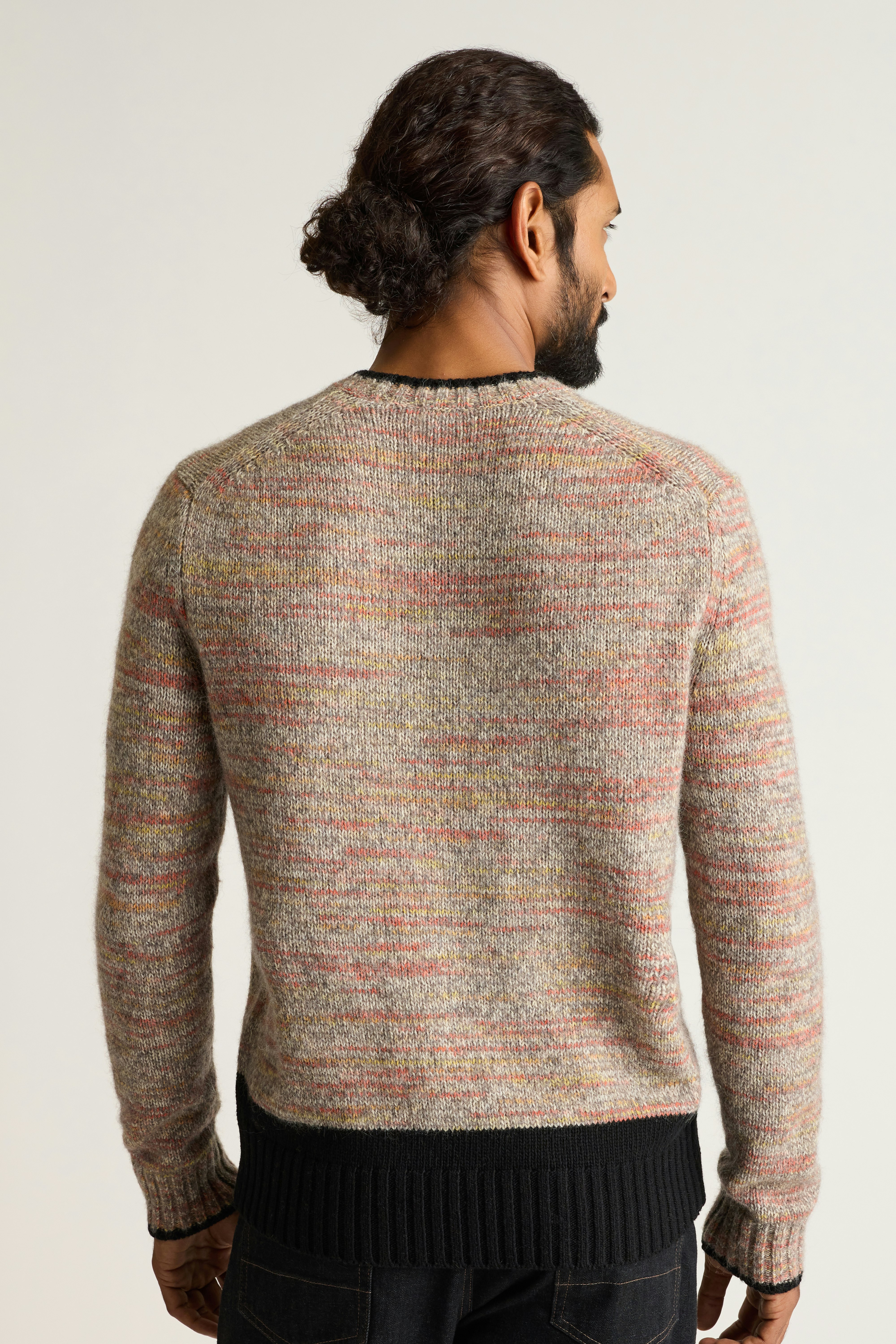 Bear Stroll Sweater multicolor space dye