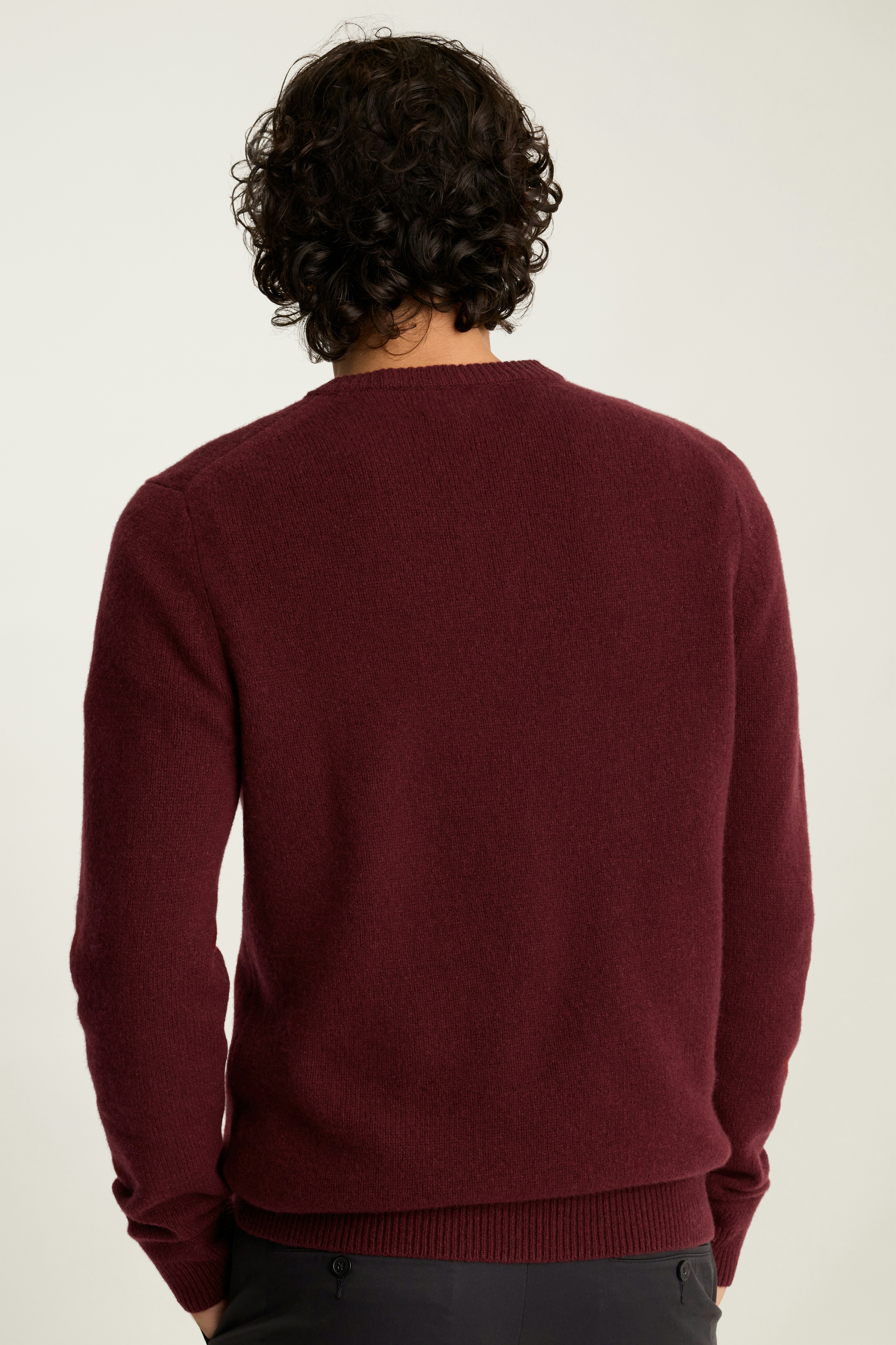Cashmere Crew Neck Sweater burgundy