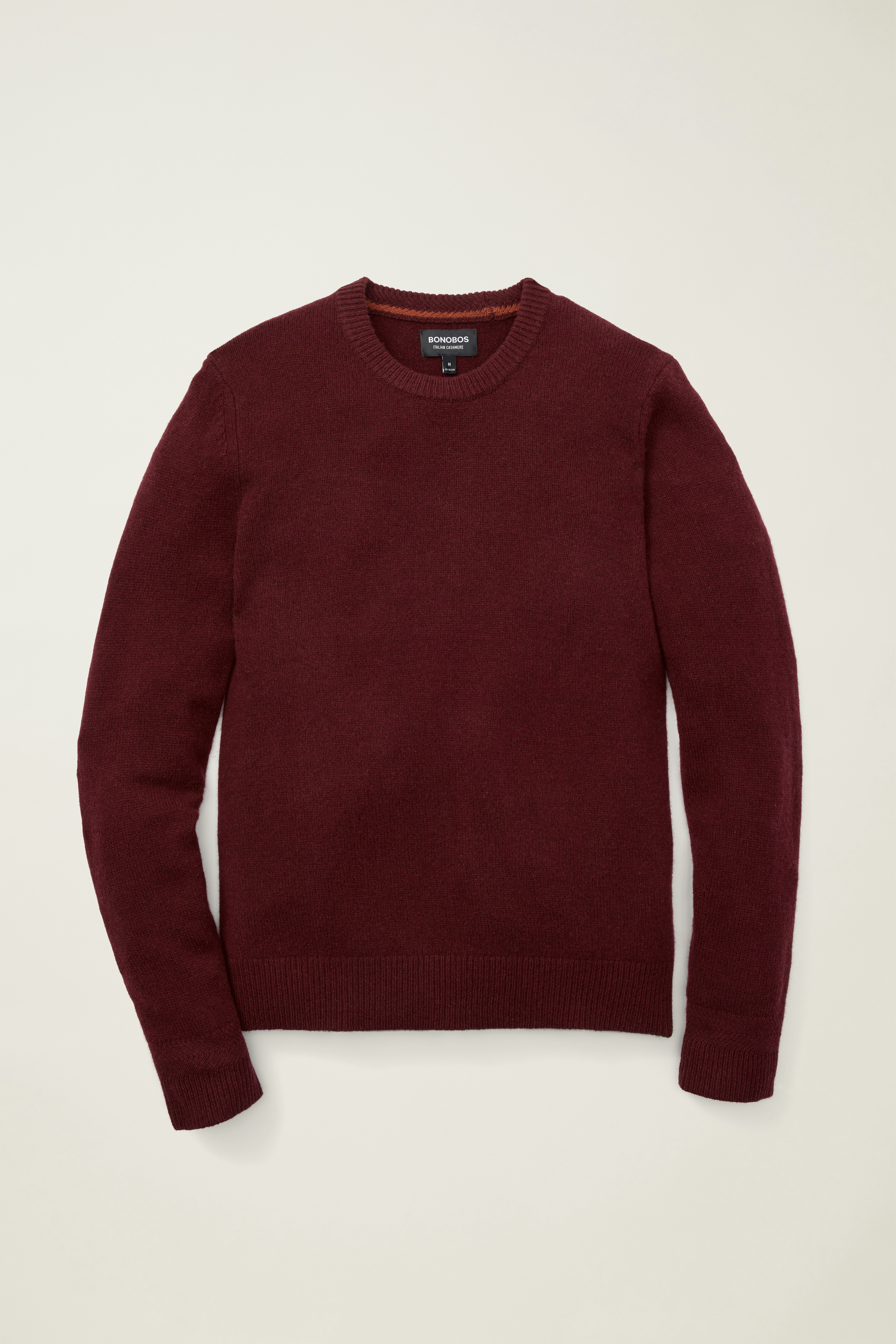 Cashmere Crew Neck Sweater burgundy