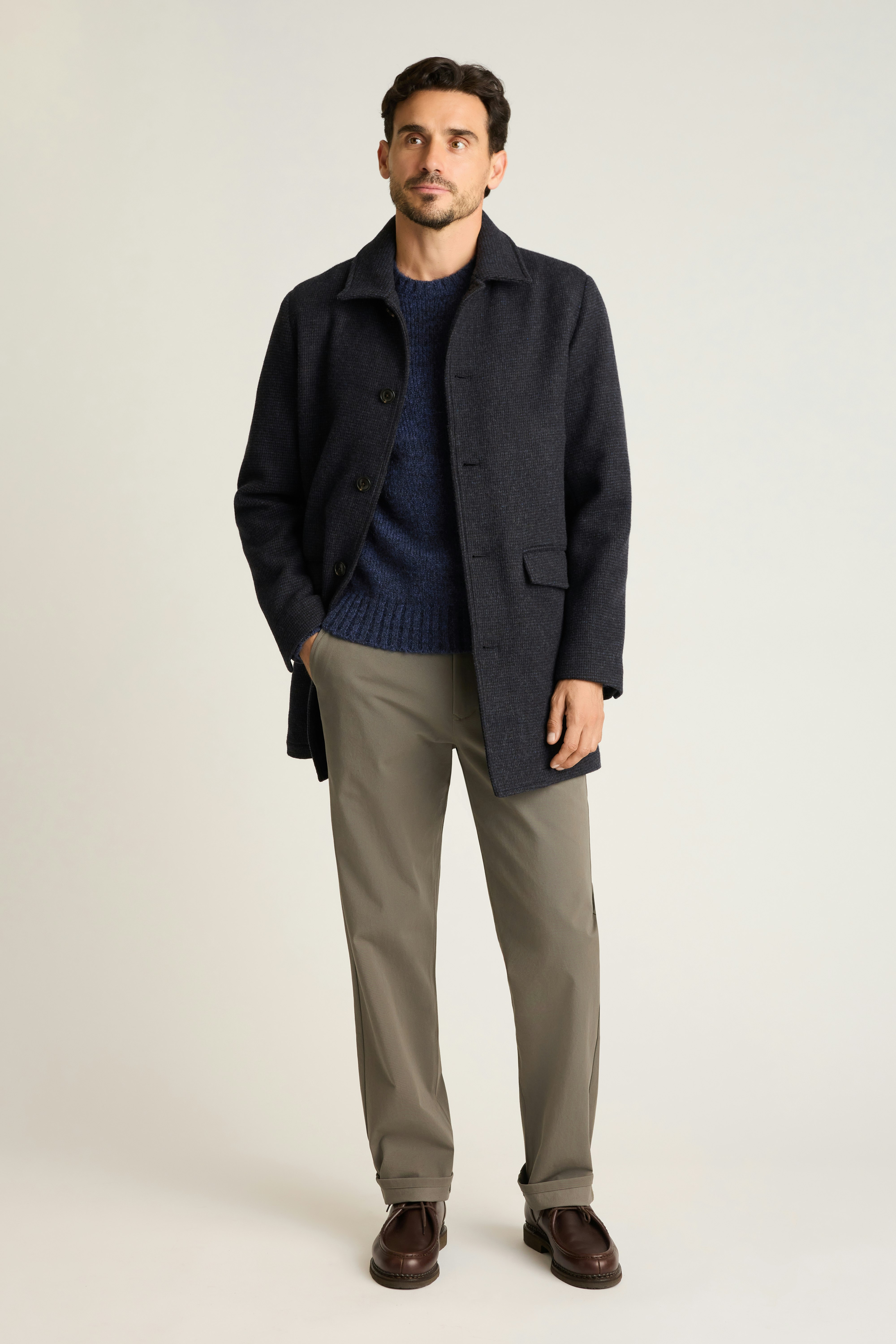 Luxe Mohair Sweater dark blue