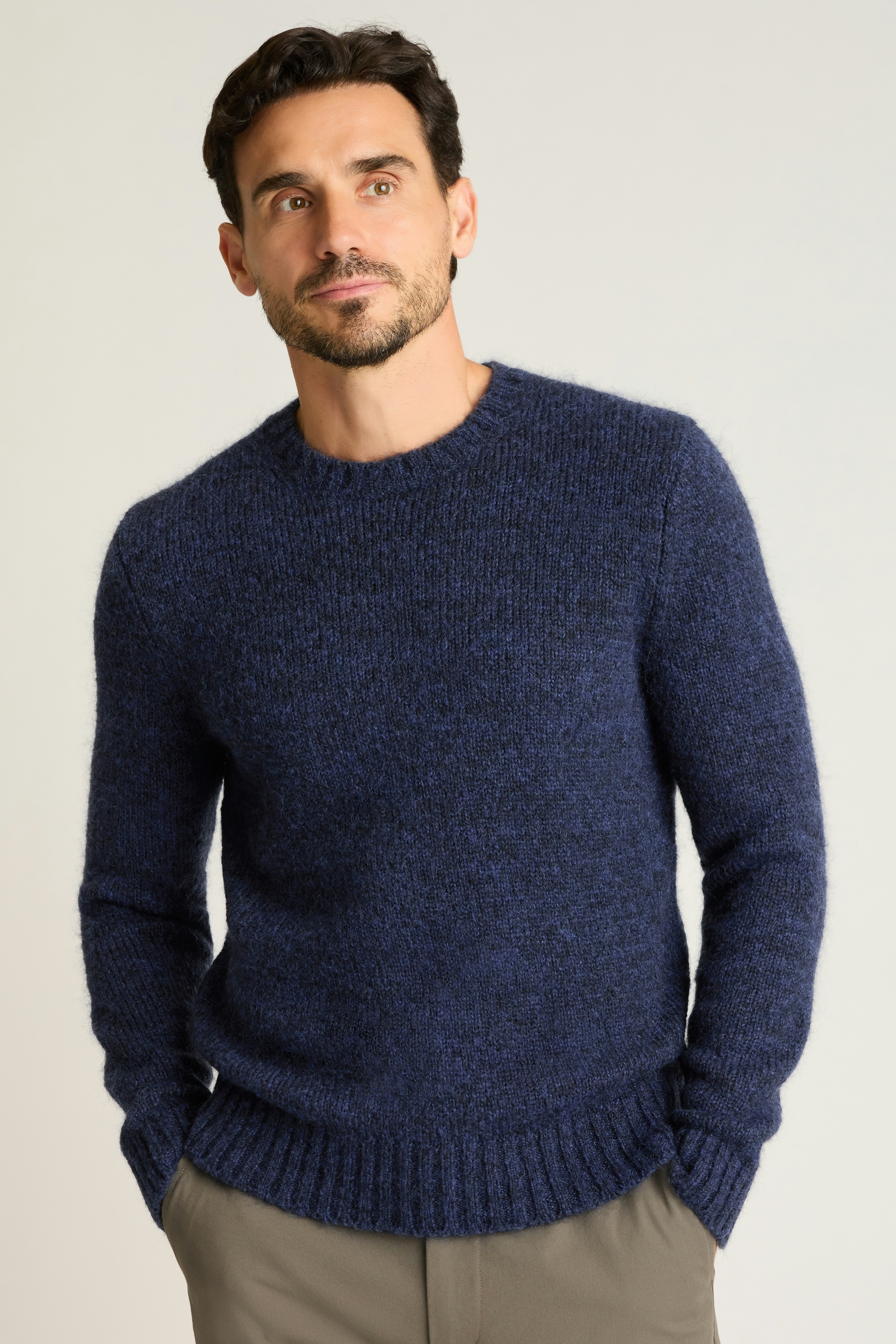 Luxe Mohair Sweater dark blue