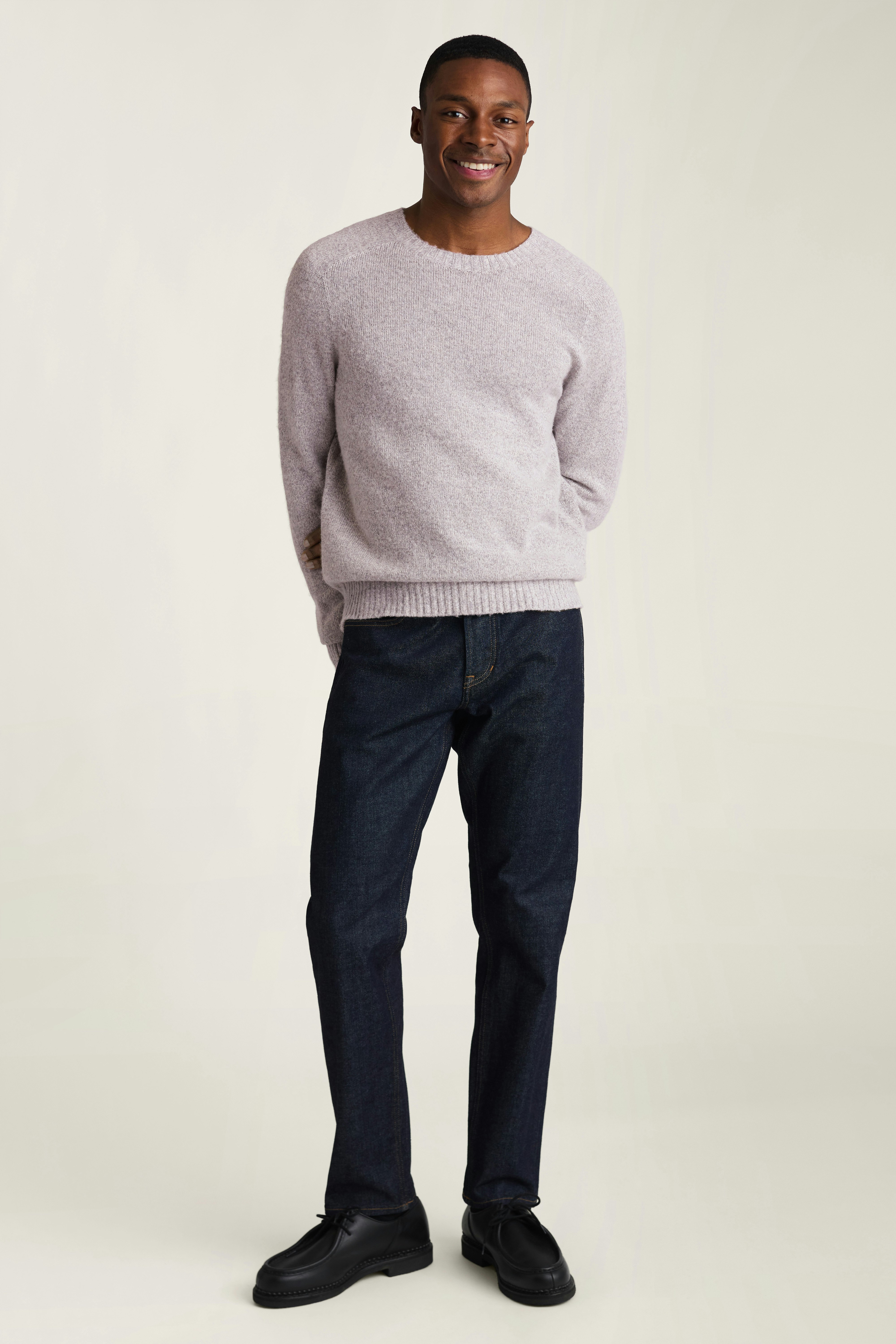 Brushed Wool Sweater light grey