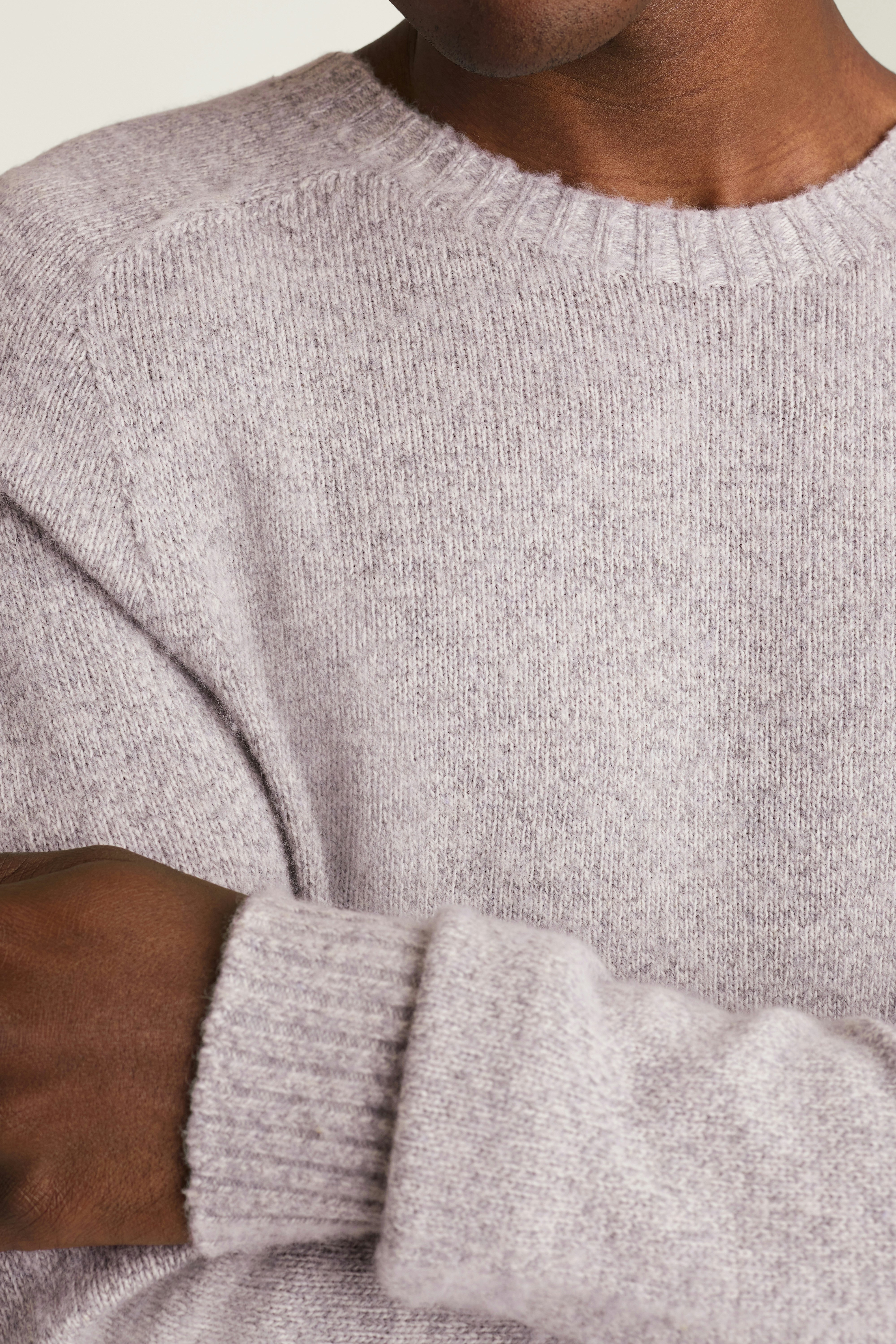 Brushed Wool Sweater light grey
