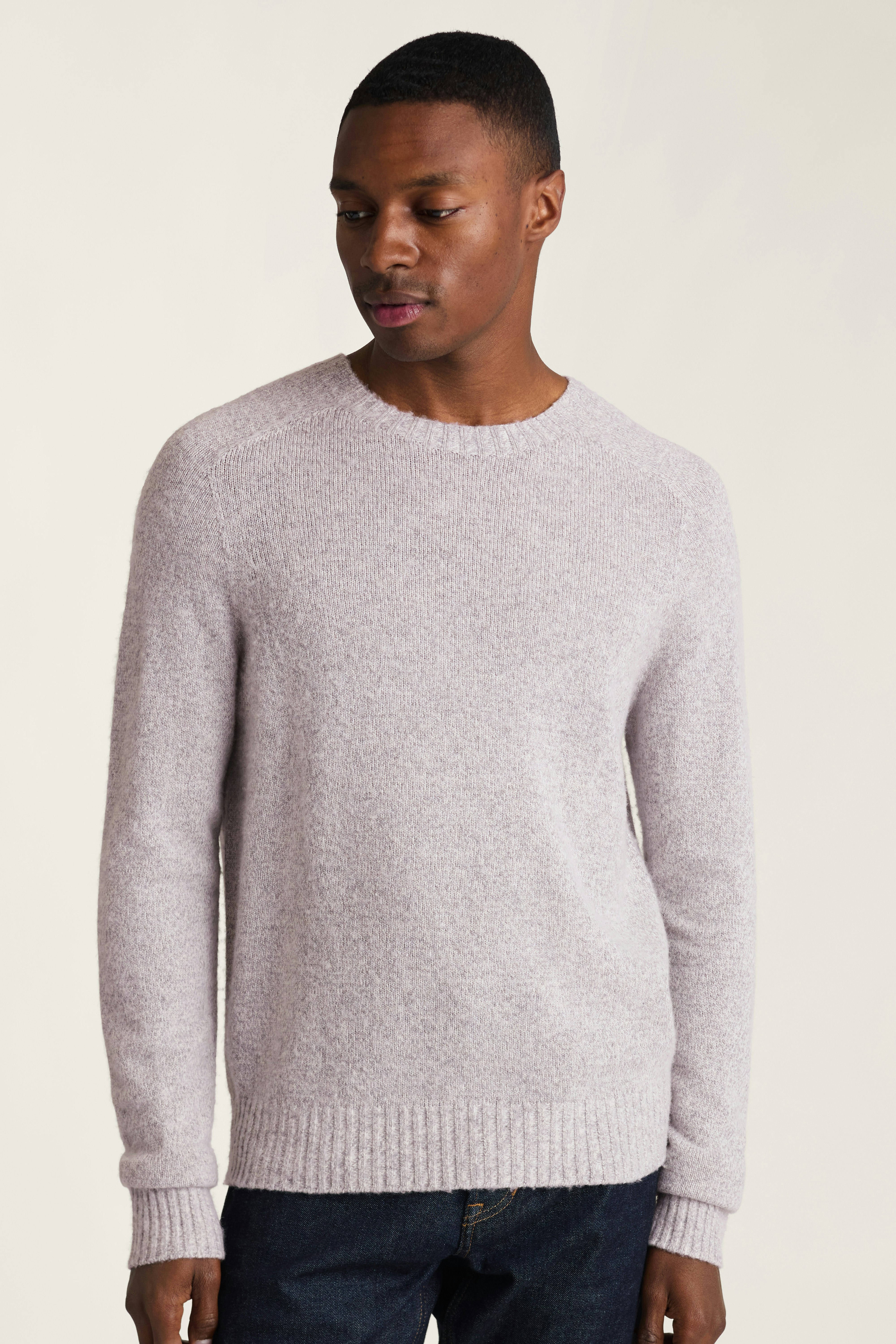Brushed Wool Sweater light grey
