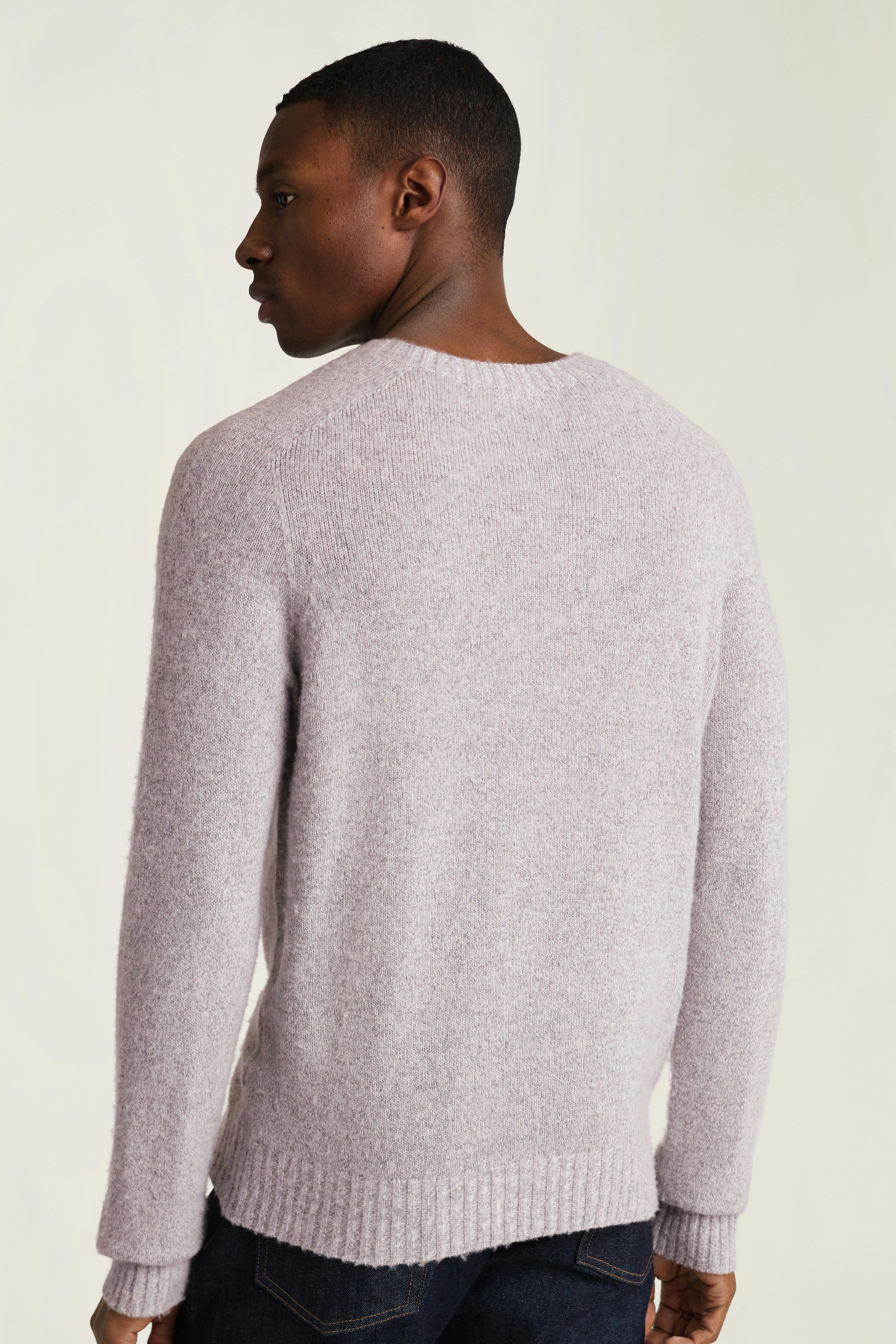 Brushed Wool Sweater light grey