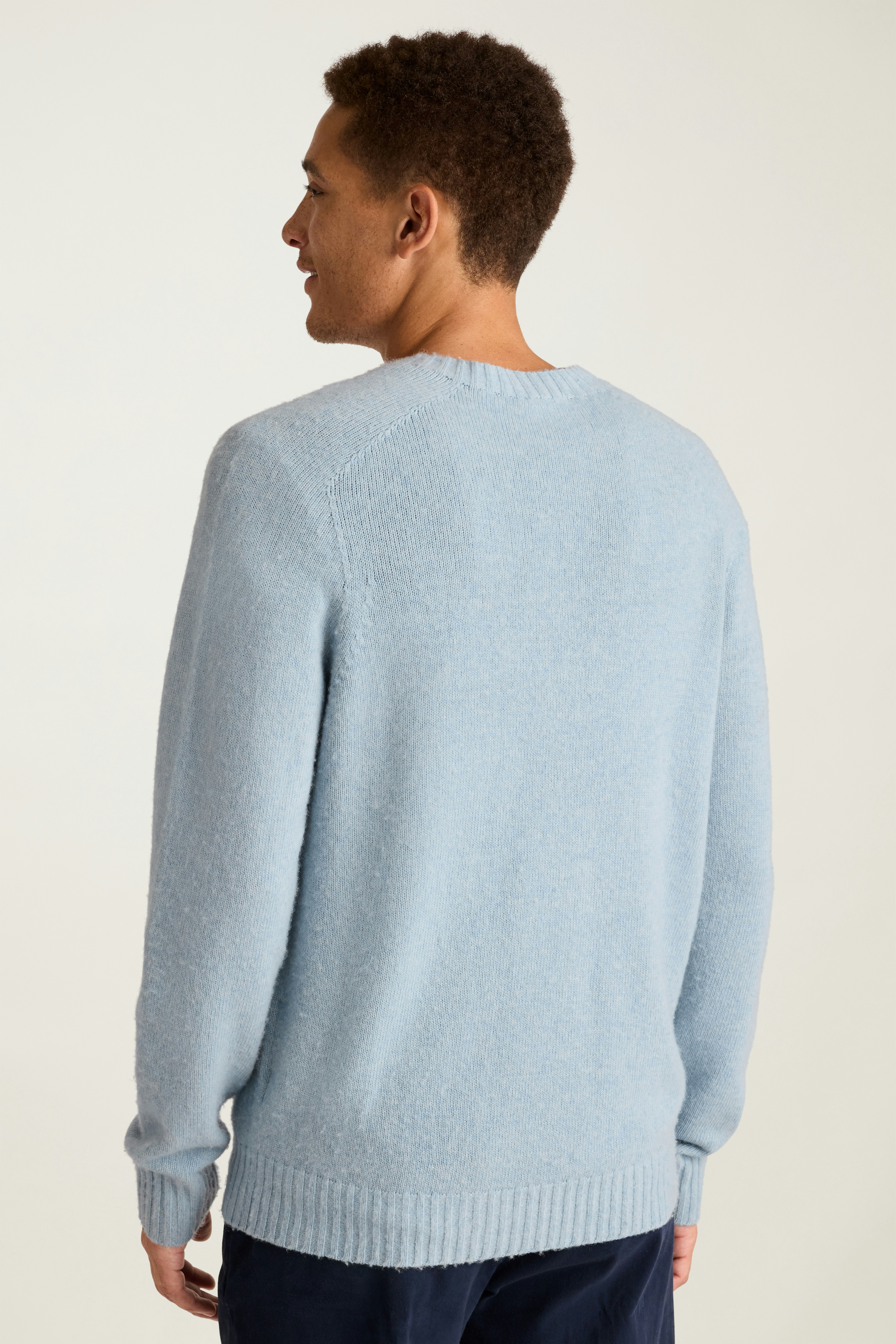 Brushed Wool Sweater light blue