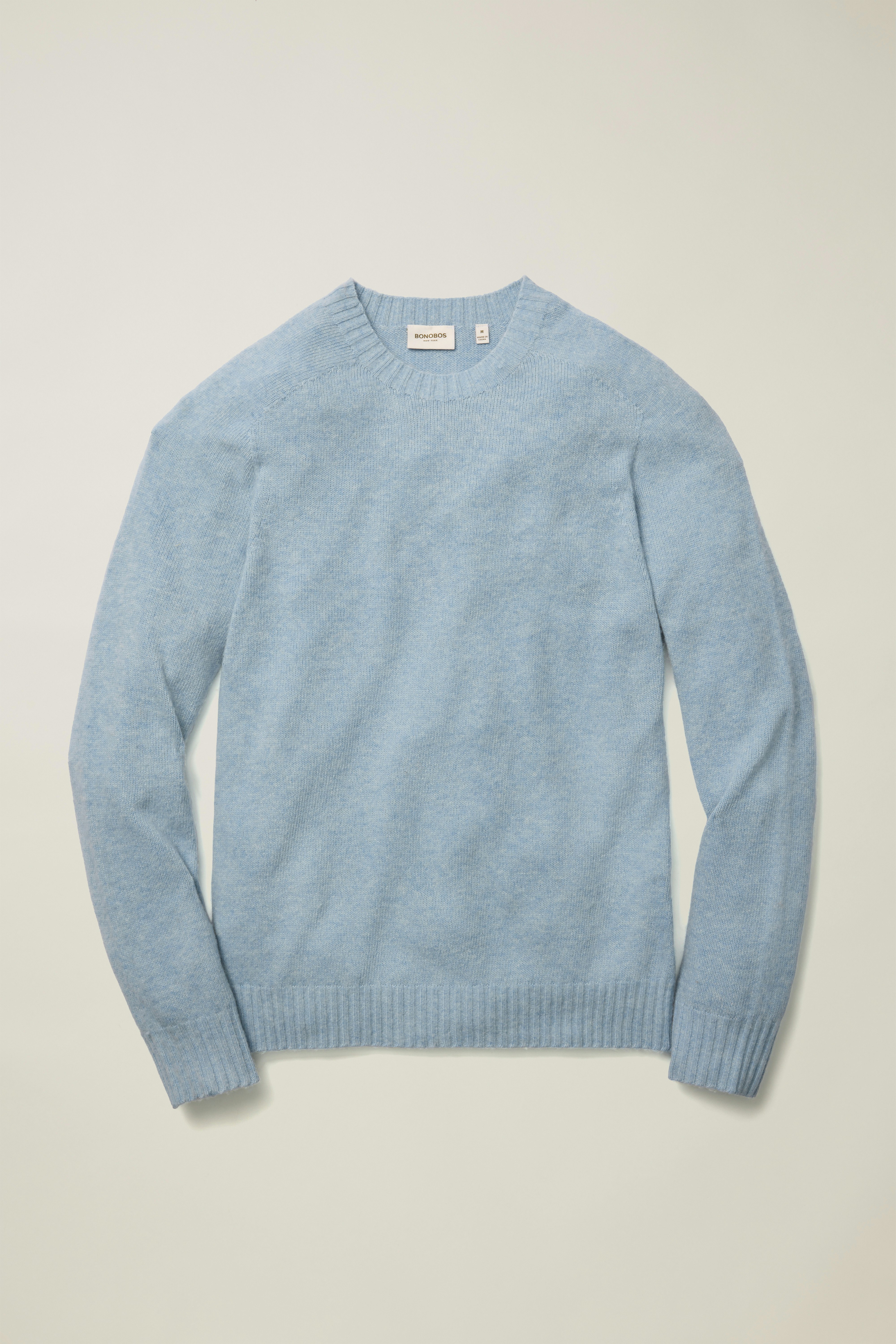 Brushed Wool Sweater light blue