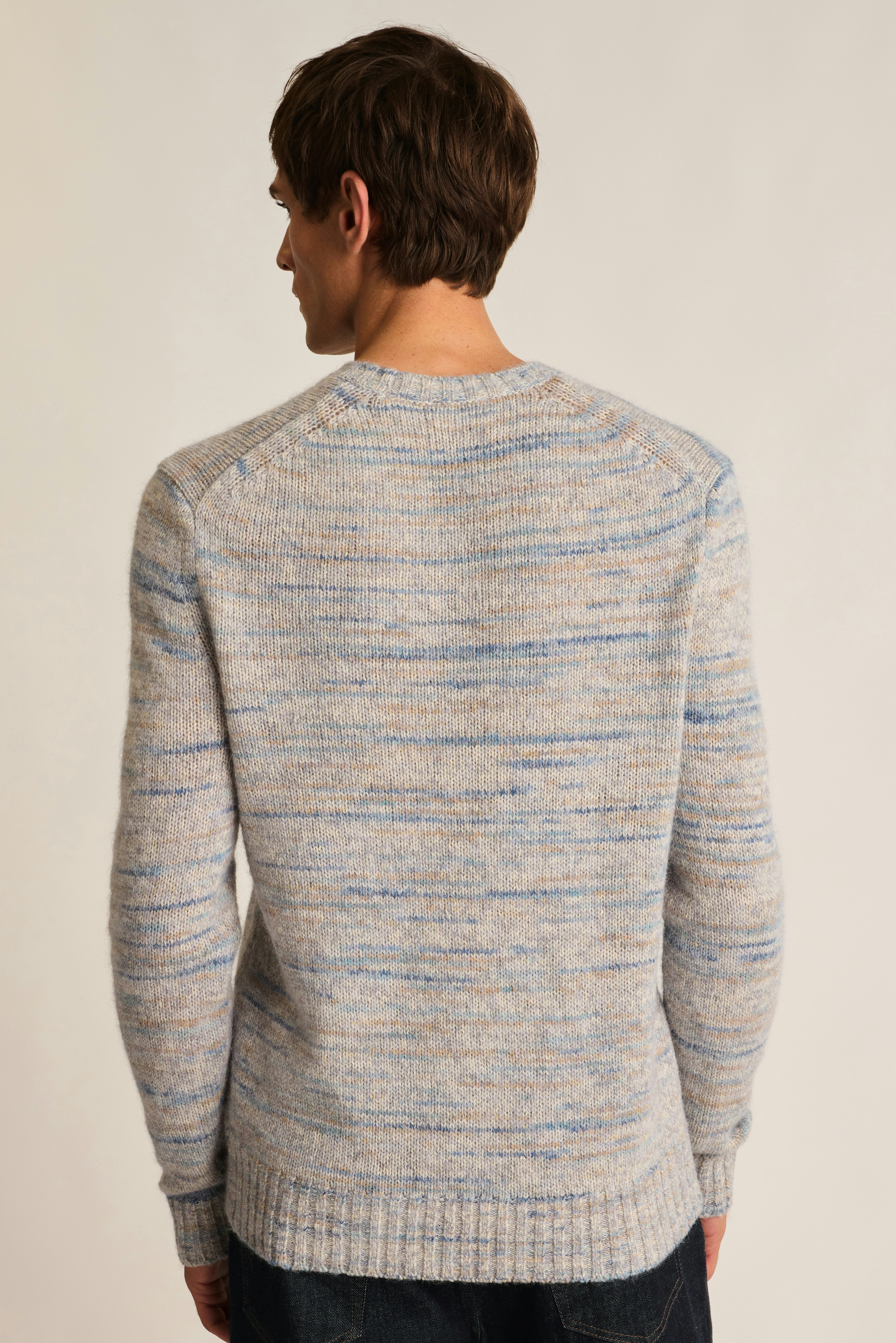 Alpaca Blend Space Dye Sweater light blue