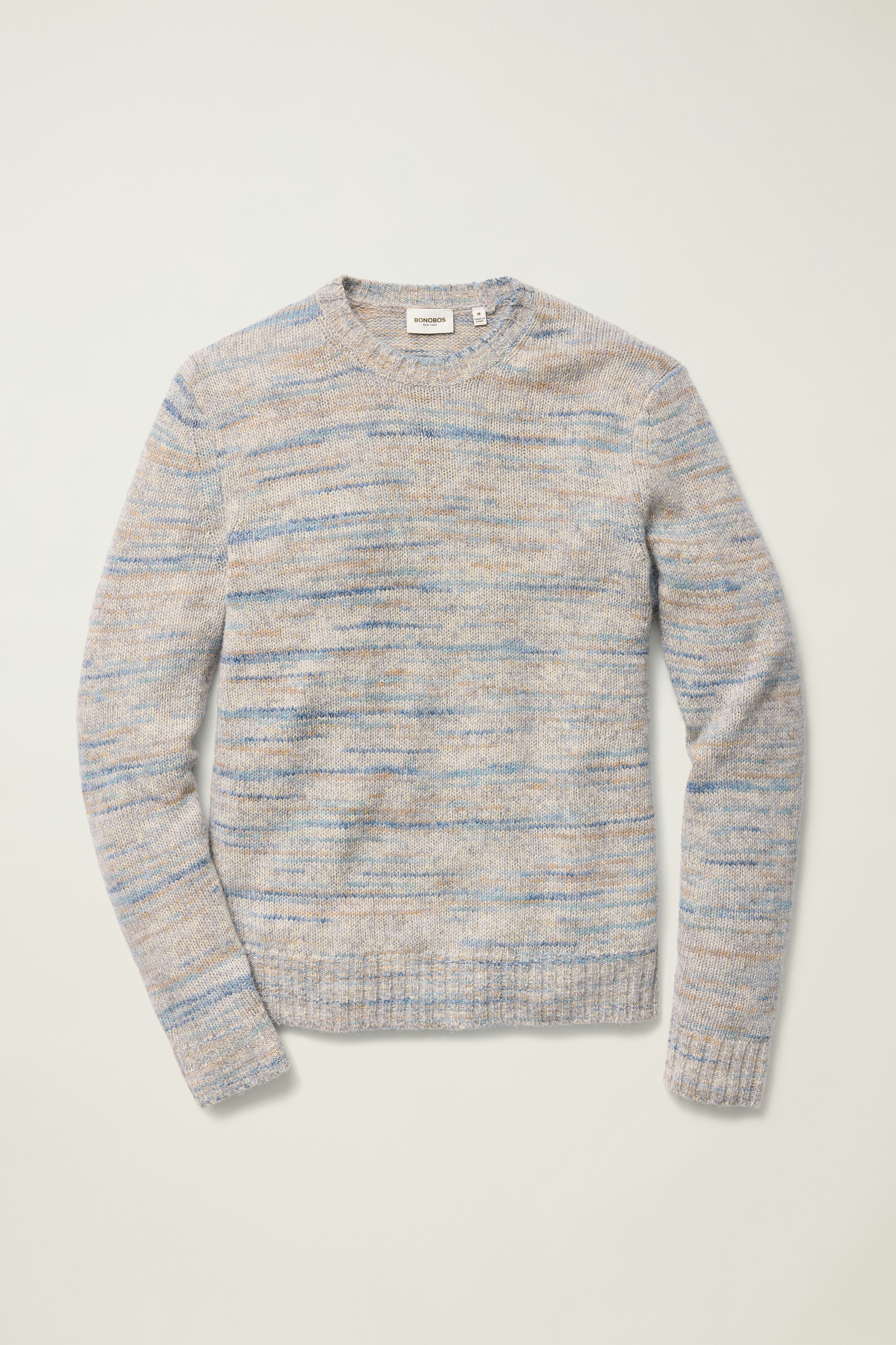 Alpaca Blend Space Dye Sweater light blue