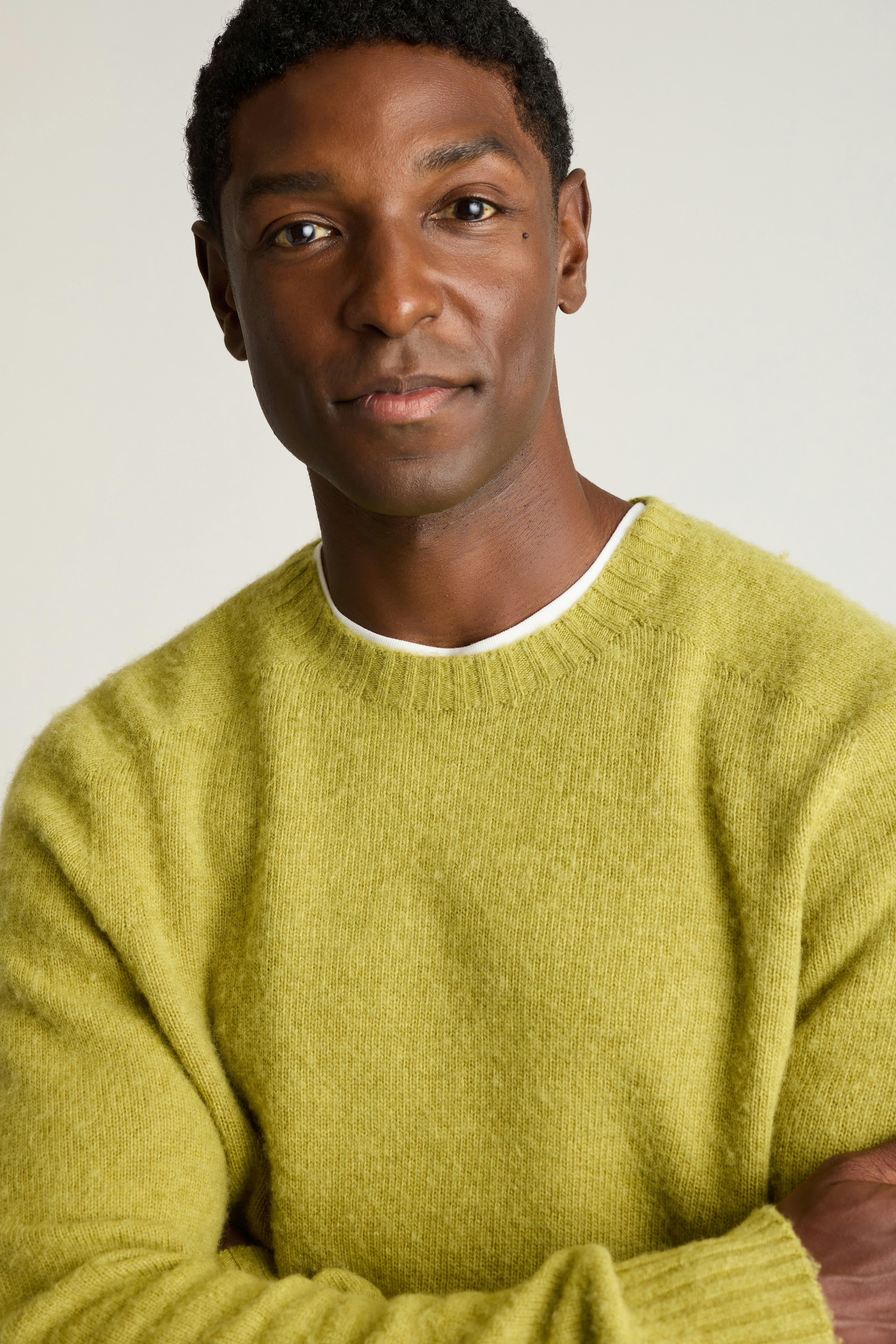 Brushed Wool Sweater light green