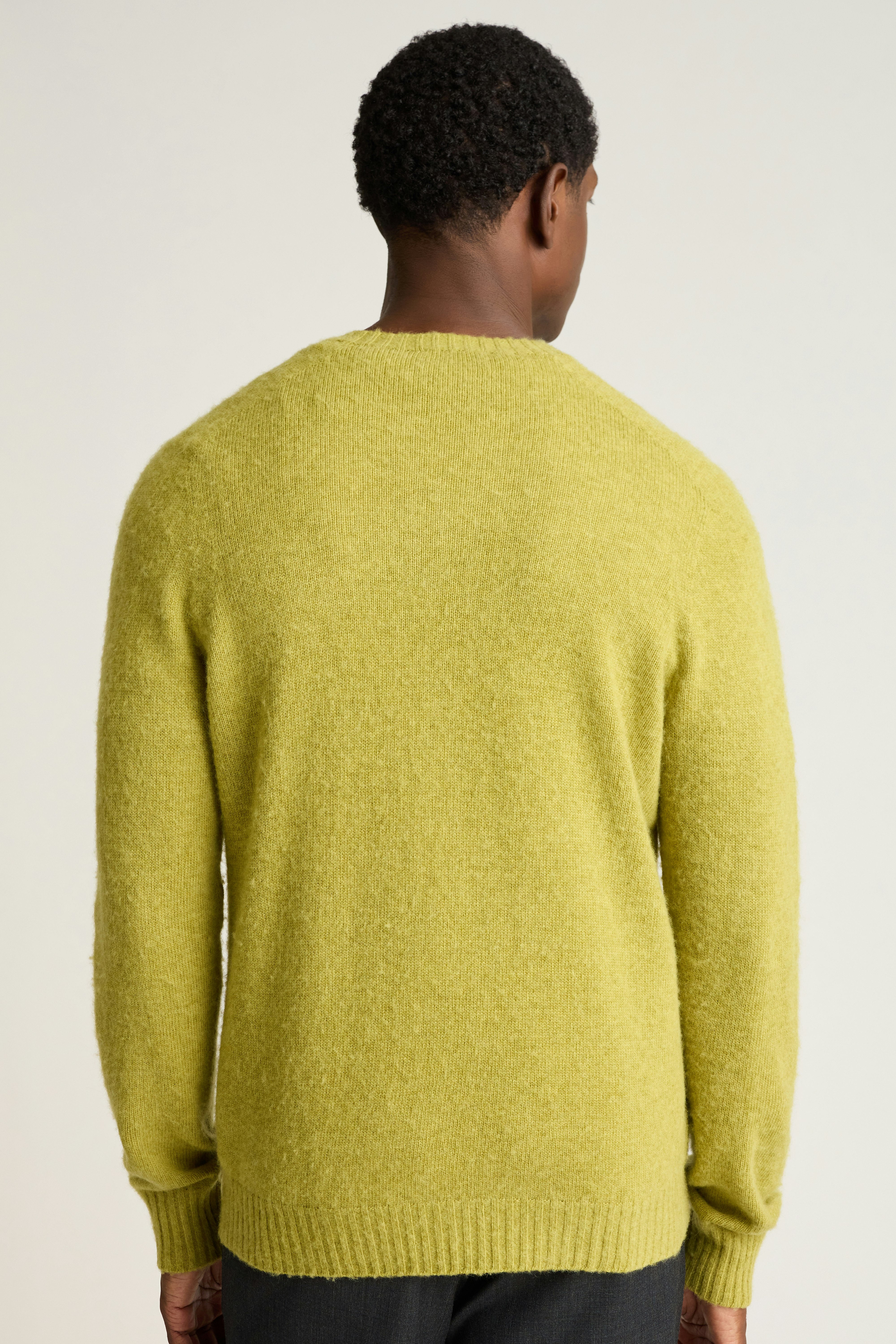 Brushed Wool Sweater light green