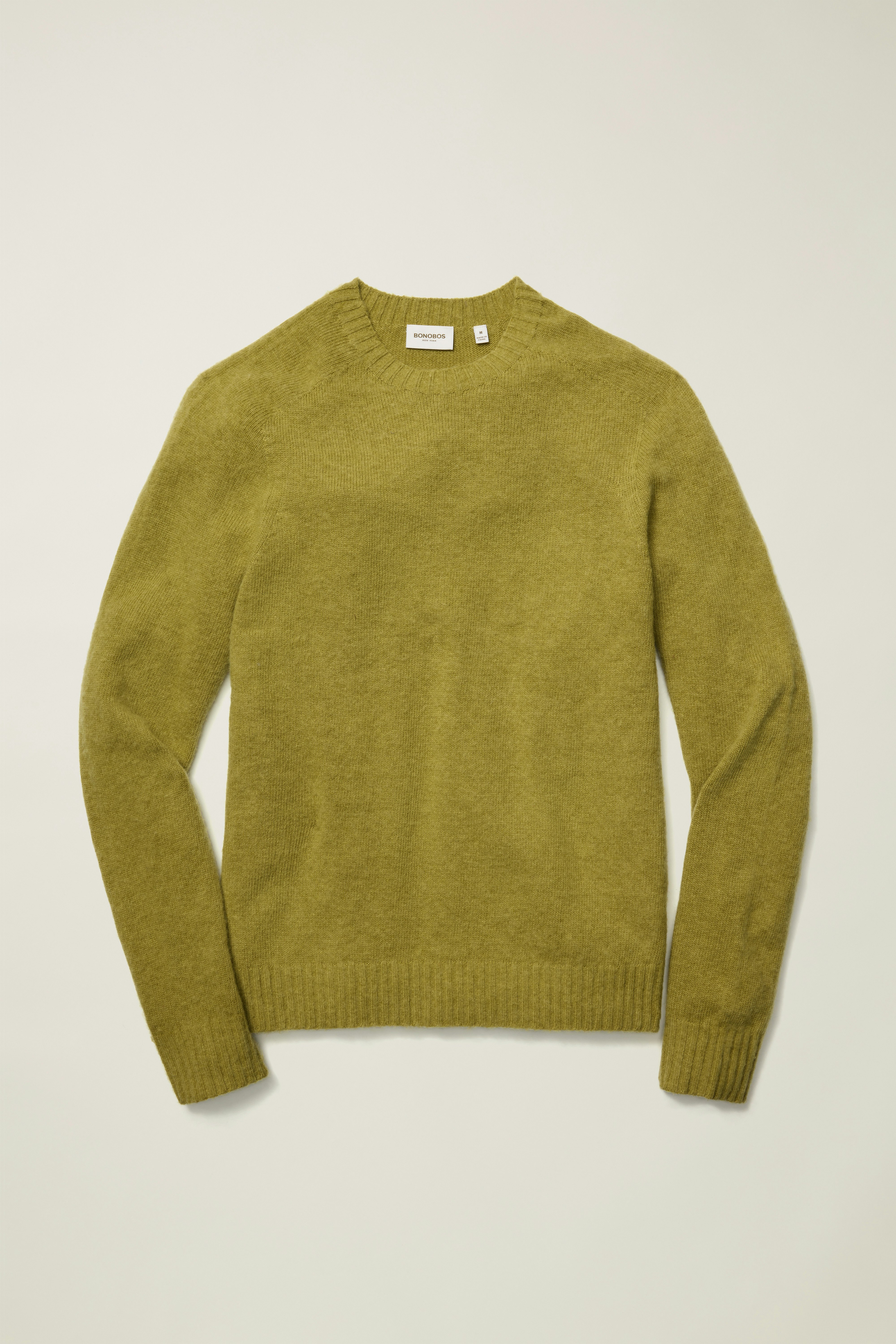 Brushed Wool Sweater light green