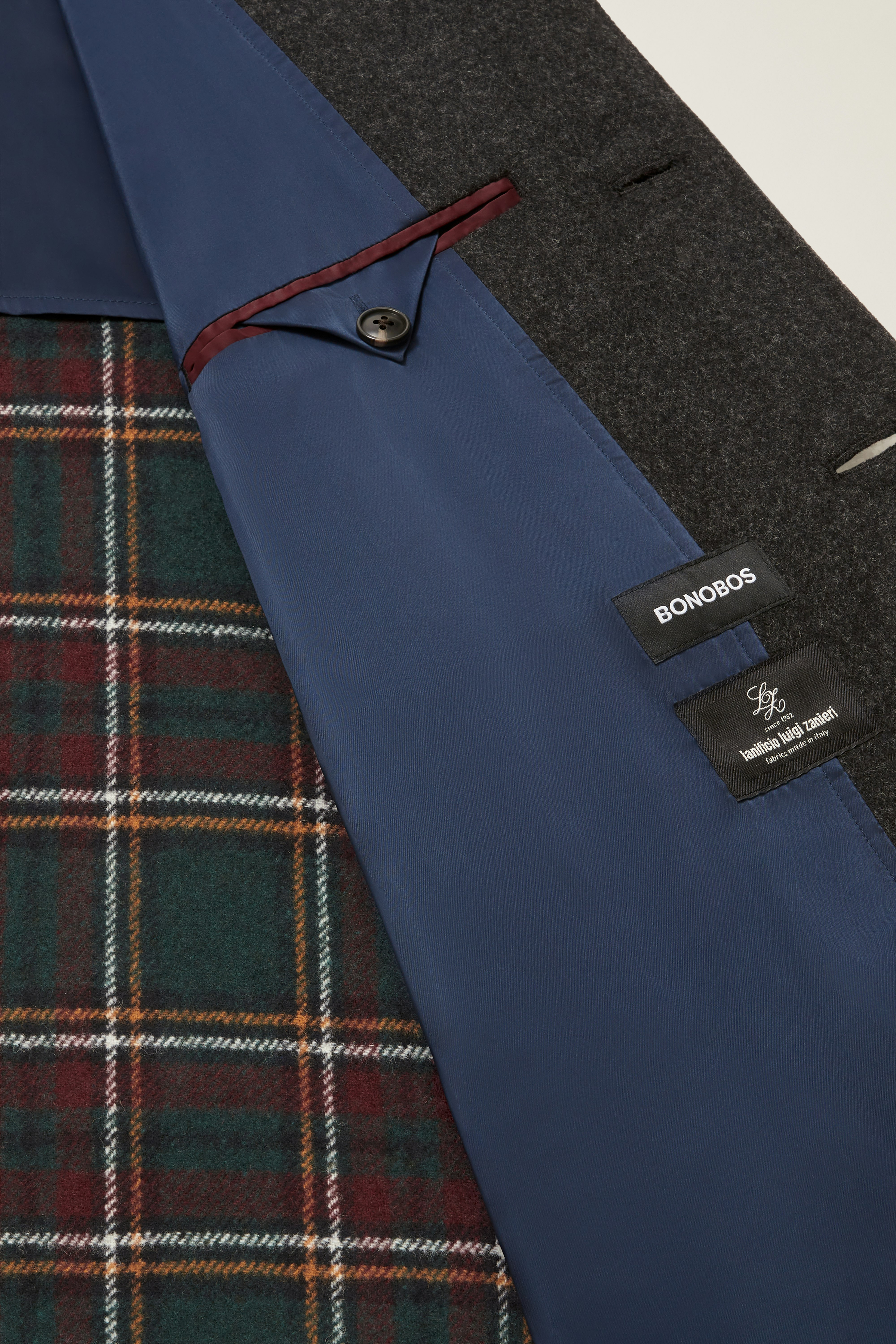 The Italian Wool Car Coat charcoal