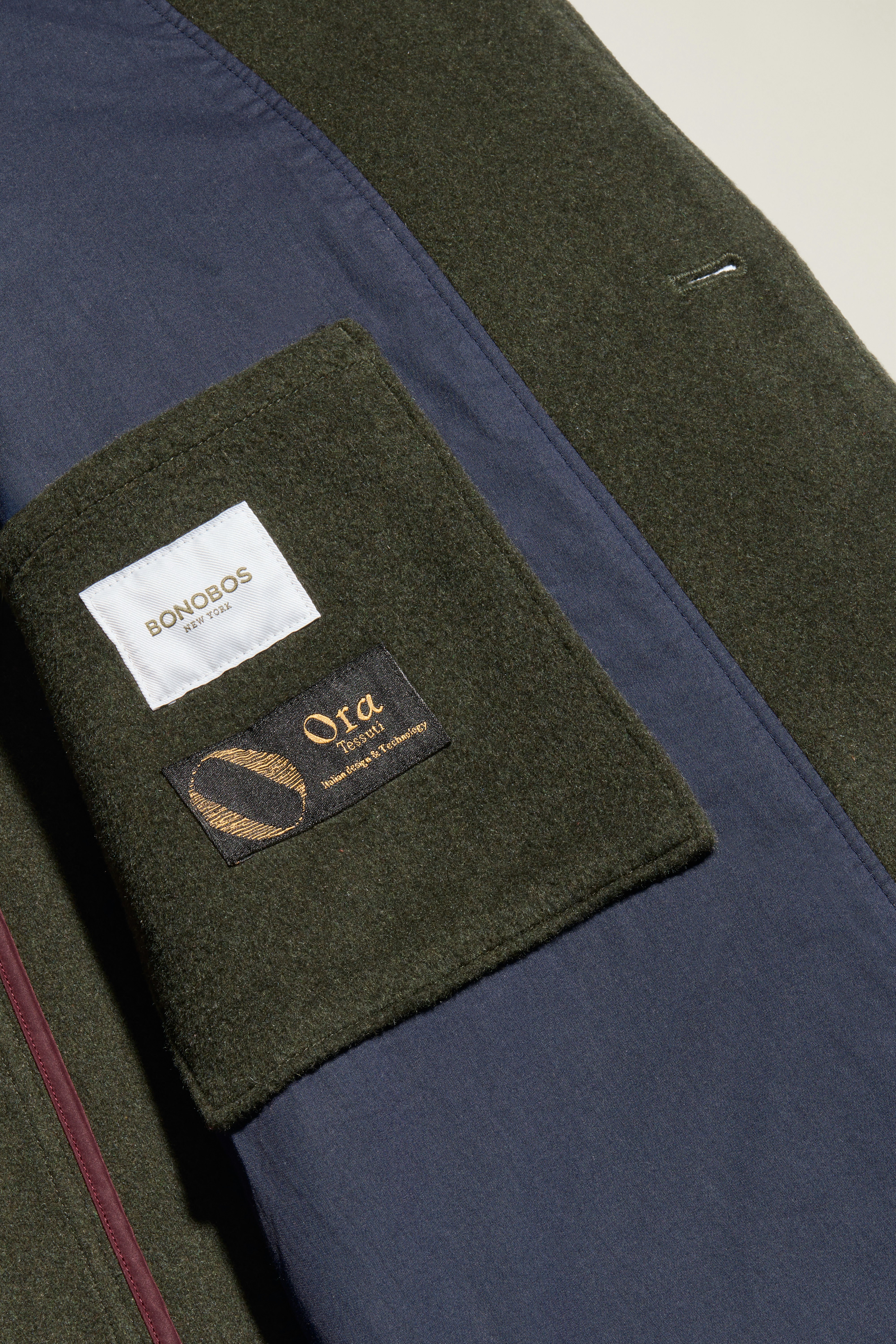 Wool Cashmere Chore Jacket olive green