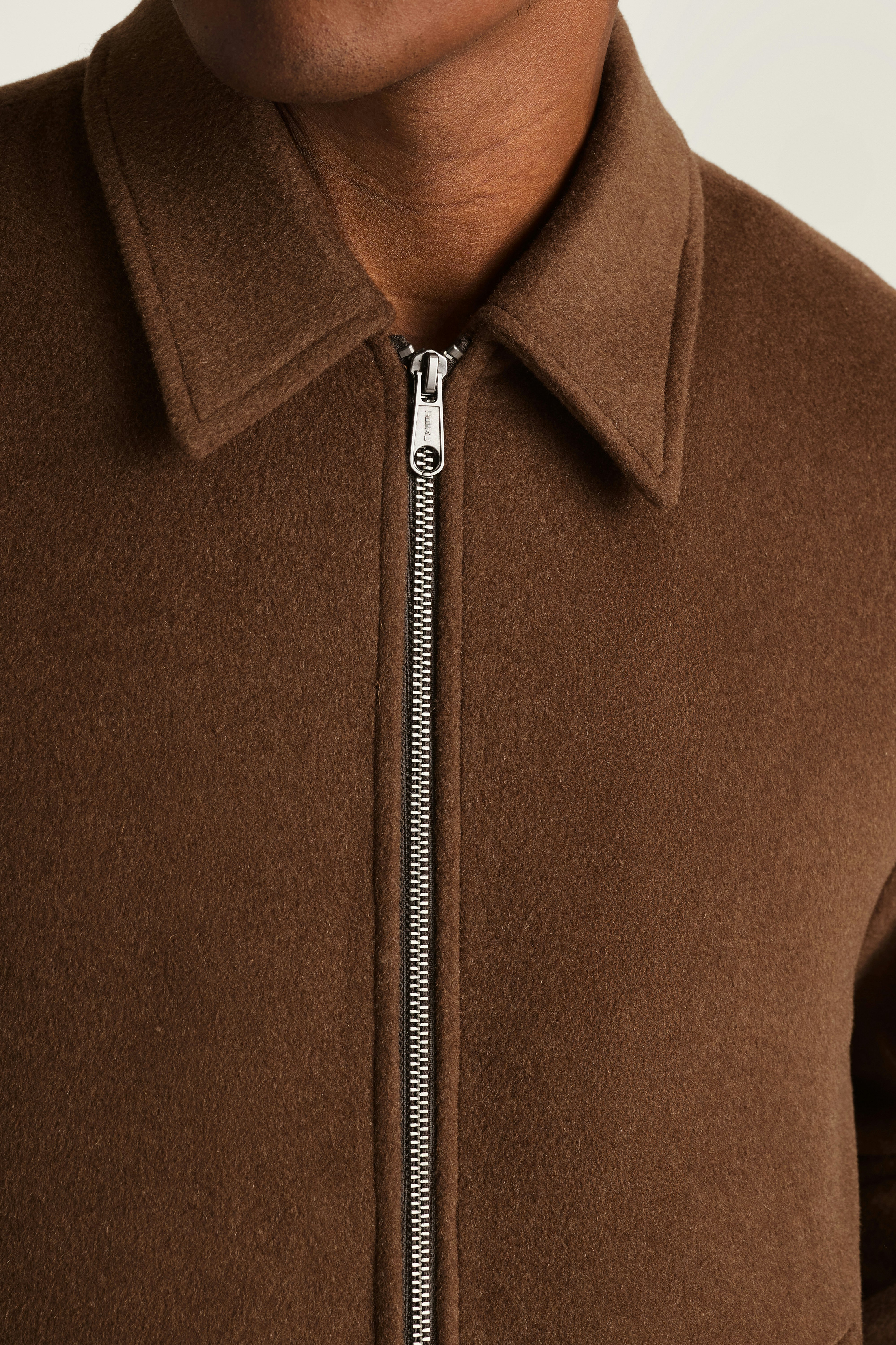 The Italian Wool Bomber chocolate brown