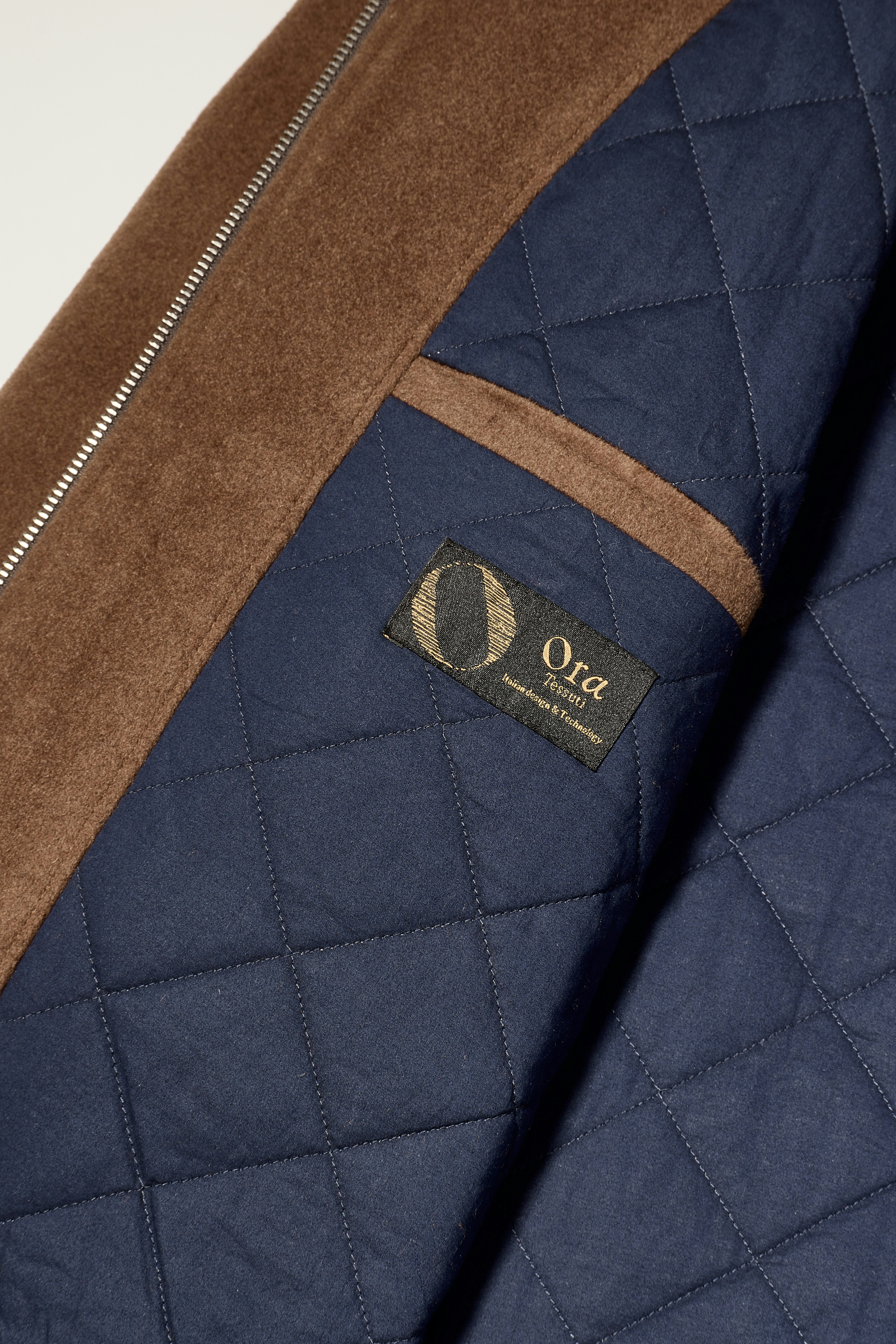 The Italian Wool Bomber chocolate brown