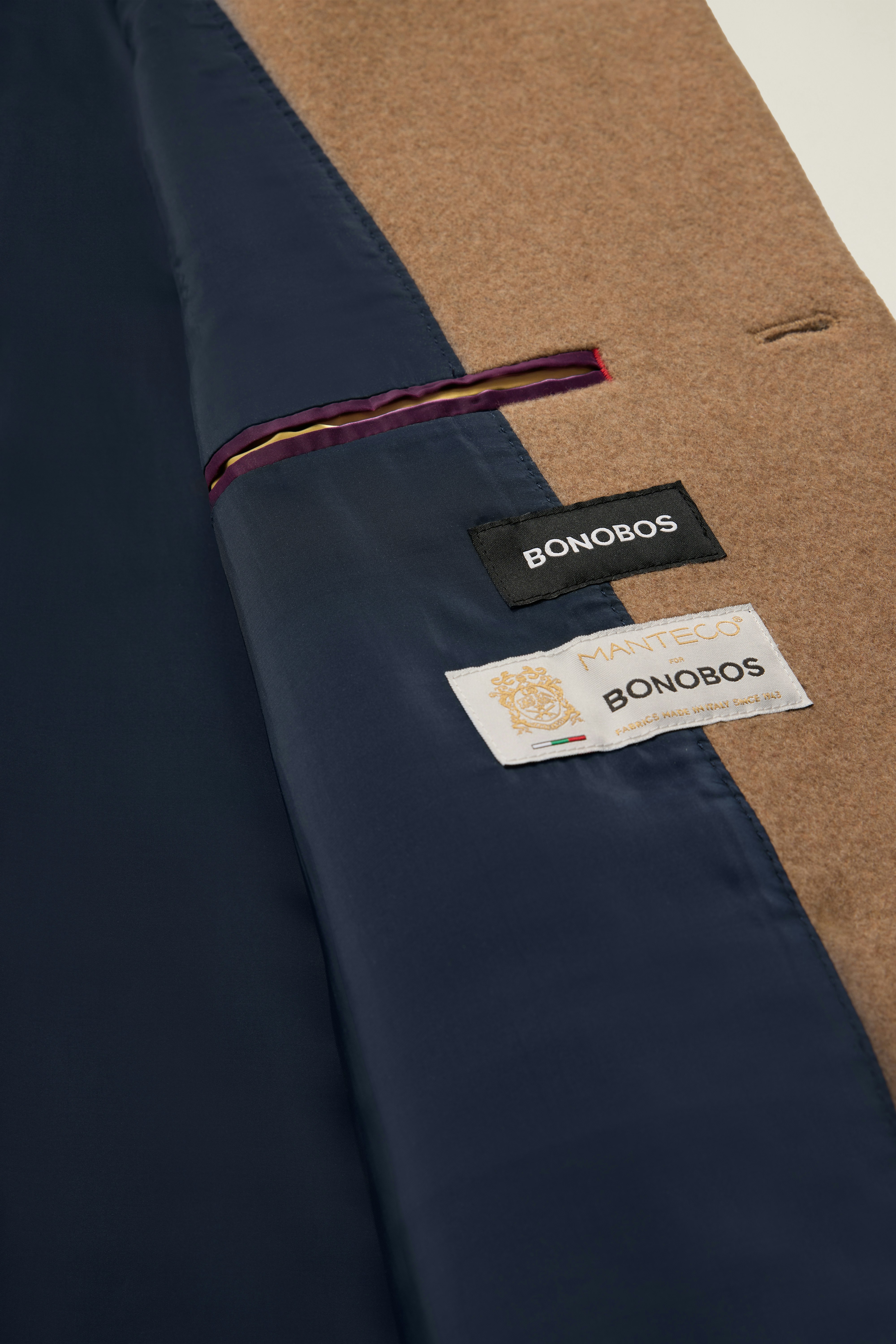 The Italian Wool Cashmere Topcoat camel